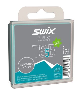 Swix Swix TS5 Black Wax, -10°C/-18°C, 40g