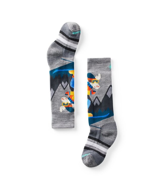 Smartwool Wintersport Full Cushion Mountain Moose Pattern OTC Socks 2024 - Kids