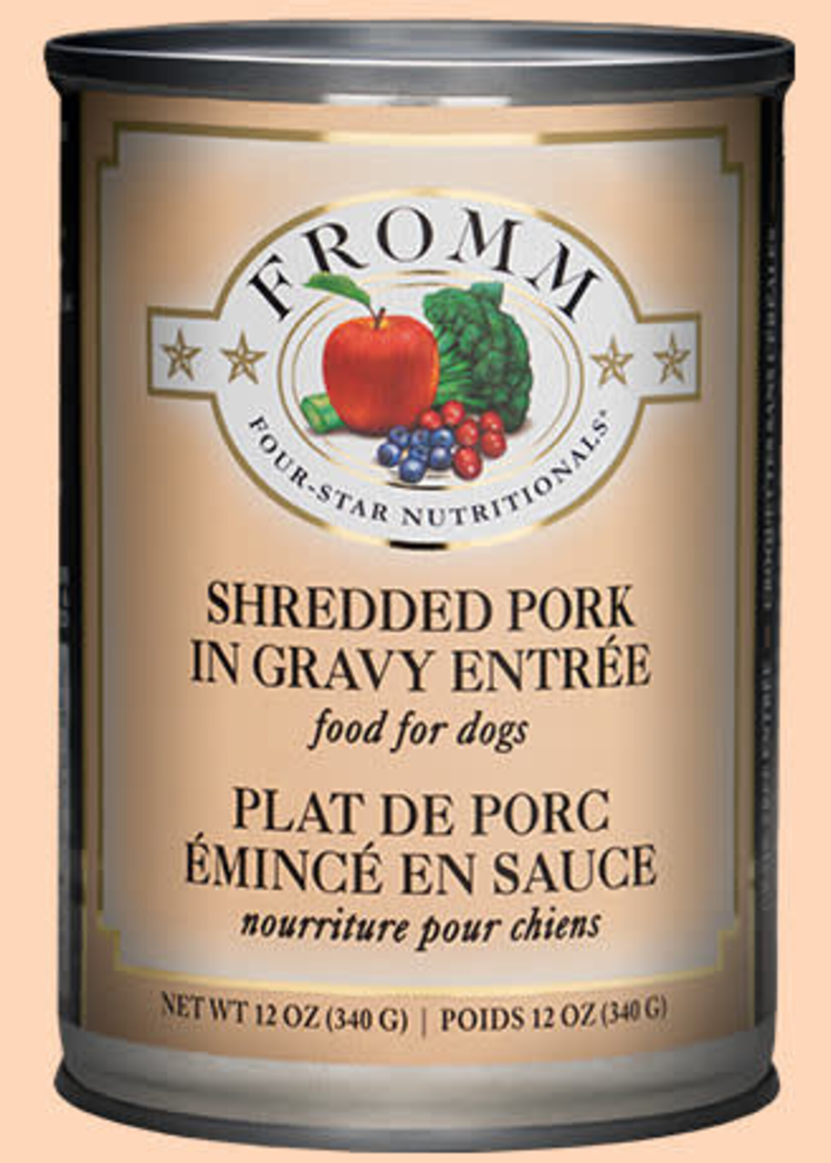 Fromm Family Pet Food Fromm Shredded Pork in Gravy Entree Canned Wet Dog Food 12-oz