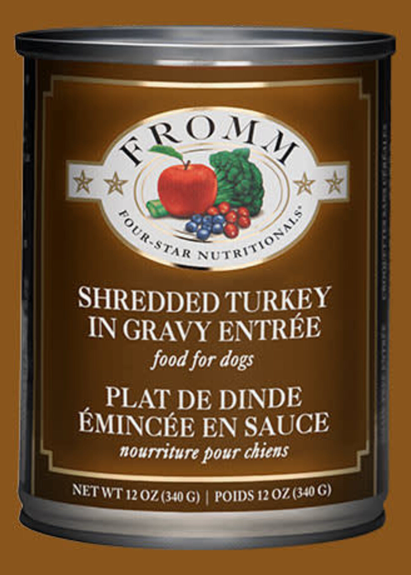 Fromm Family Pet Food Fromm Shredded Turkey in Gravy Entree Canned Wet Dog Food 12-oz