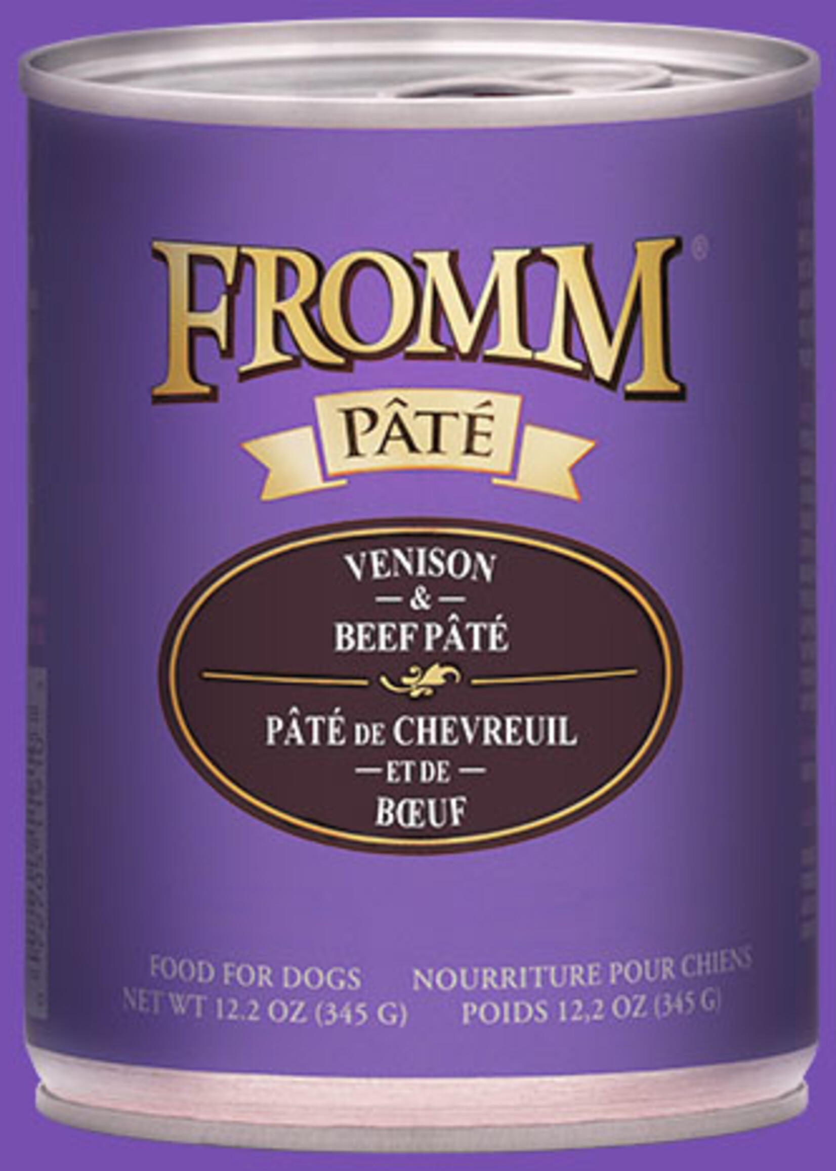 Fromm Family Pet Food Fromm Venison & Beef Pate Canned Wet Dog Food 12.2-oz