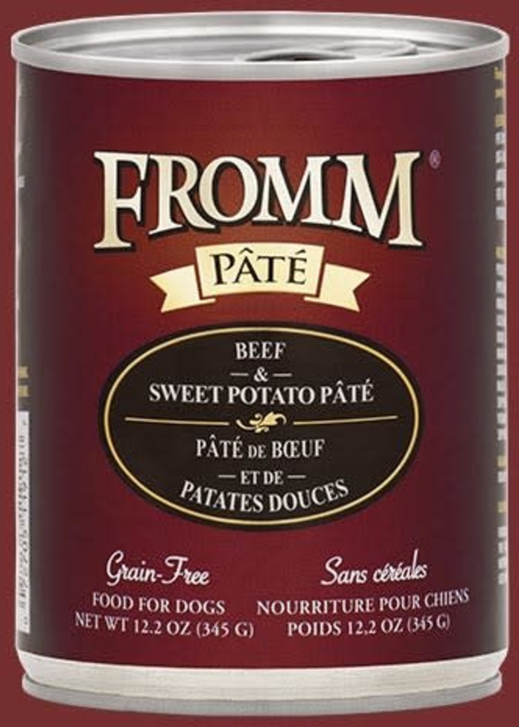 Fromm Family Pet Food Fromm Beef & Sweet Potato Pate Canned Wet Dog Food 12.2-oz