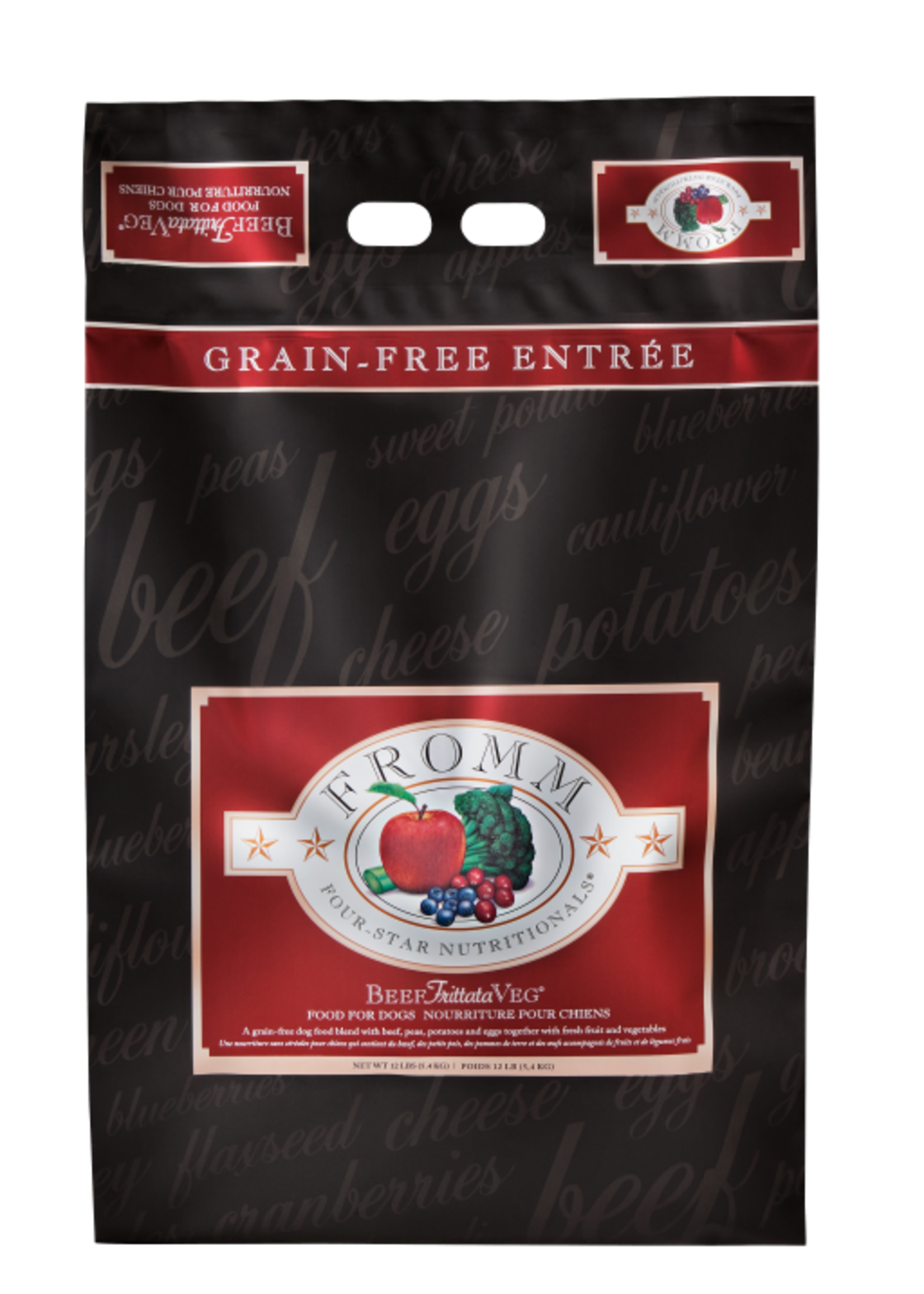 Fromm Family Pet Food Fromm Four-Star Grain-Free Beef Frittata Veg Recipe Dry Dog Food