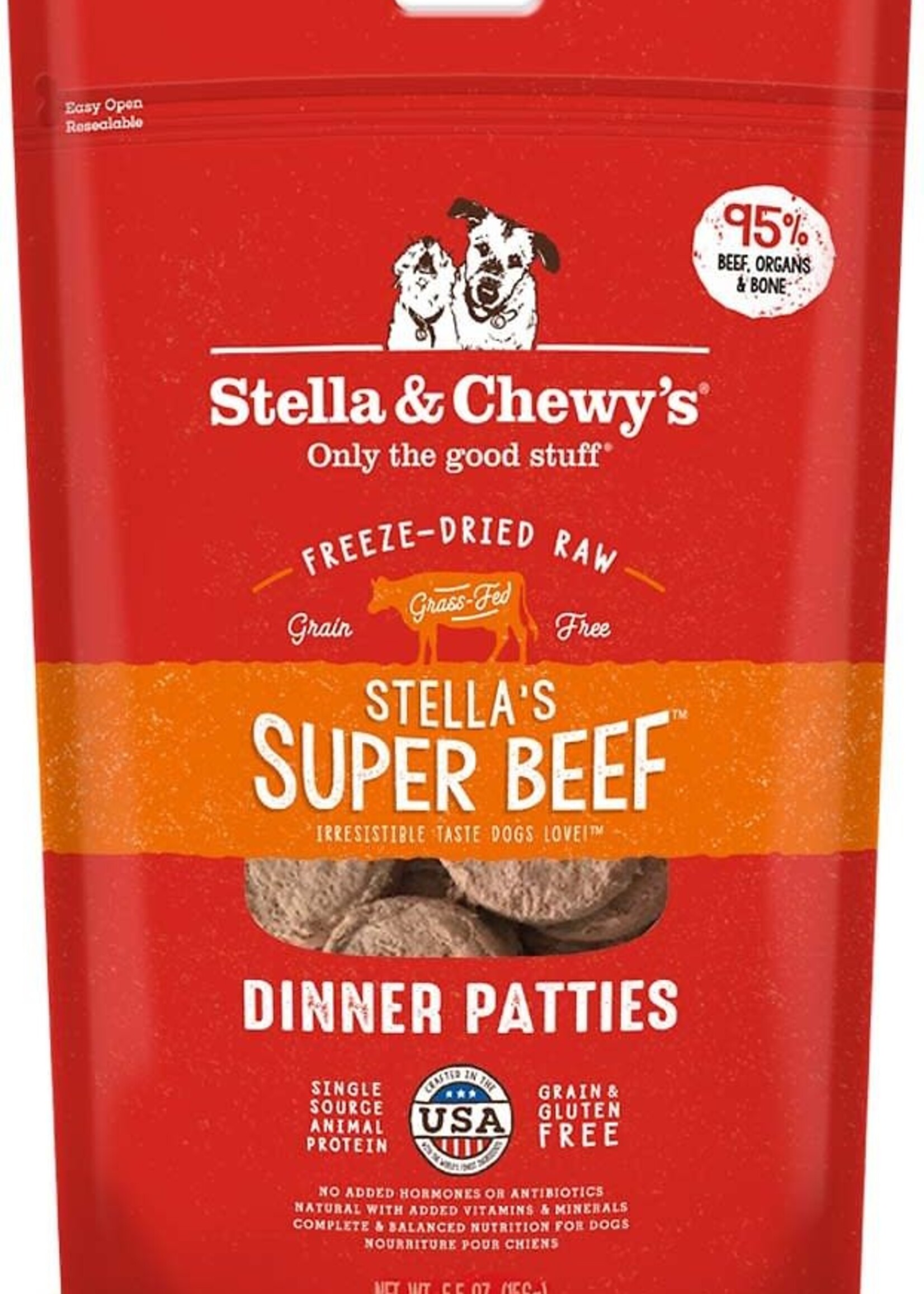 Stella & Chewy's Stella & Chewy's Stella's Super Beef Freeze-Dried Raw Dinner Patties Dog Food