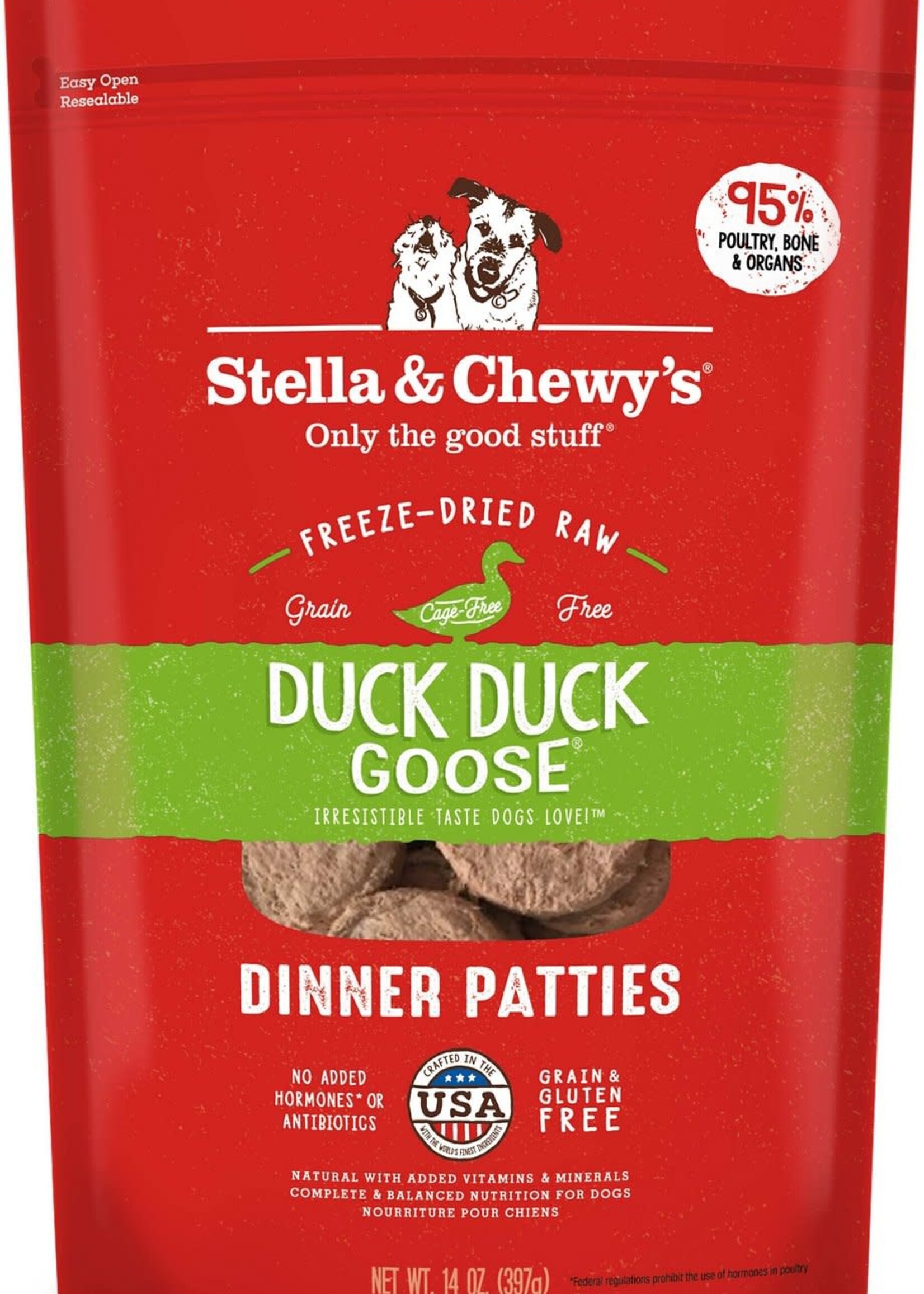 Stella & Chewy's Stella & Chewy's Duck Duck Goose Freeze-Dried Raw Dinner Patties Dog Food