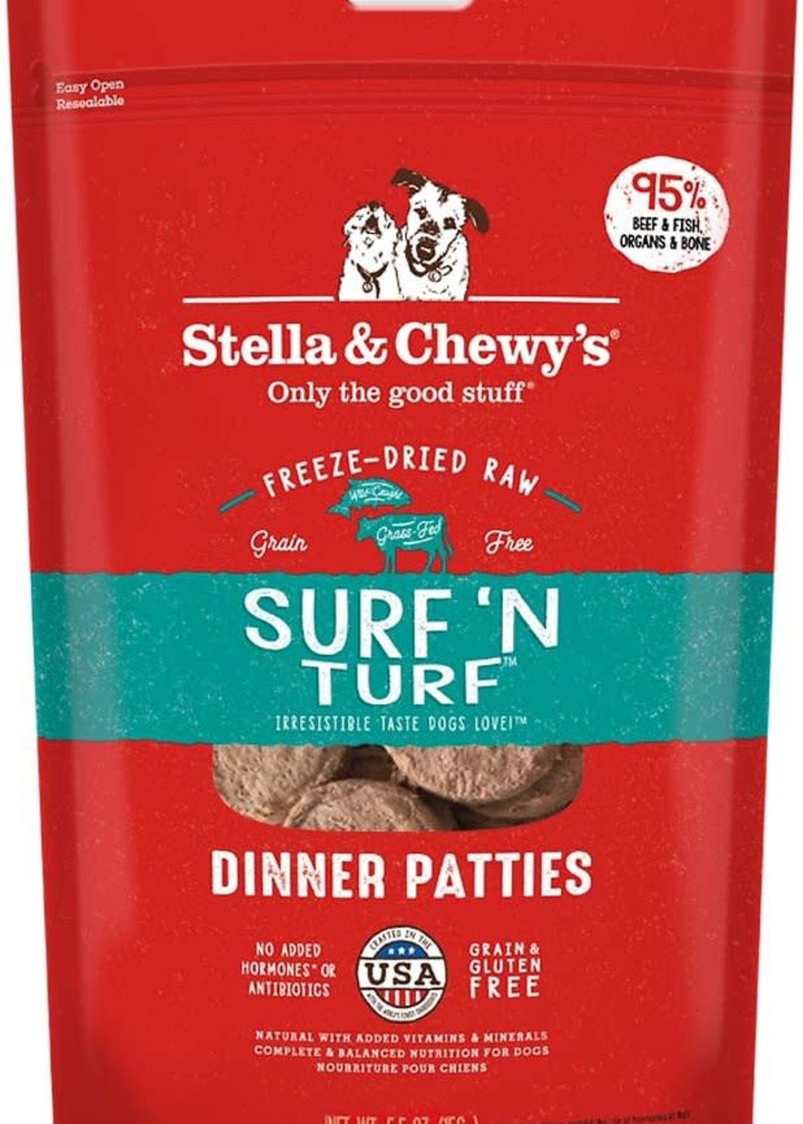 Stella & Chewy's Stella & Chewy's Surf 'N Turf Freeze-Dried Raw Dinner Patties Dog Food