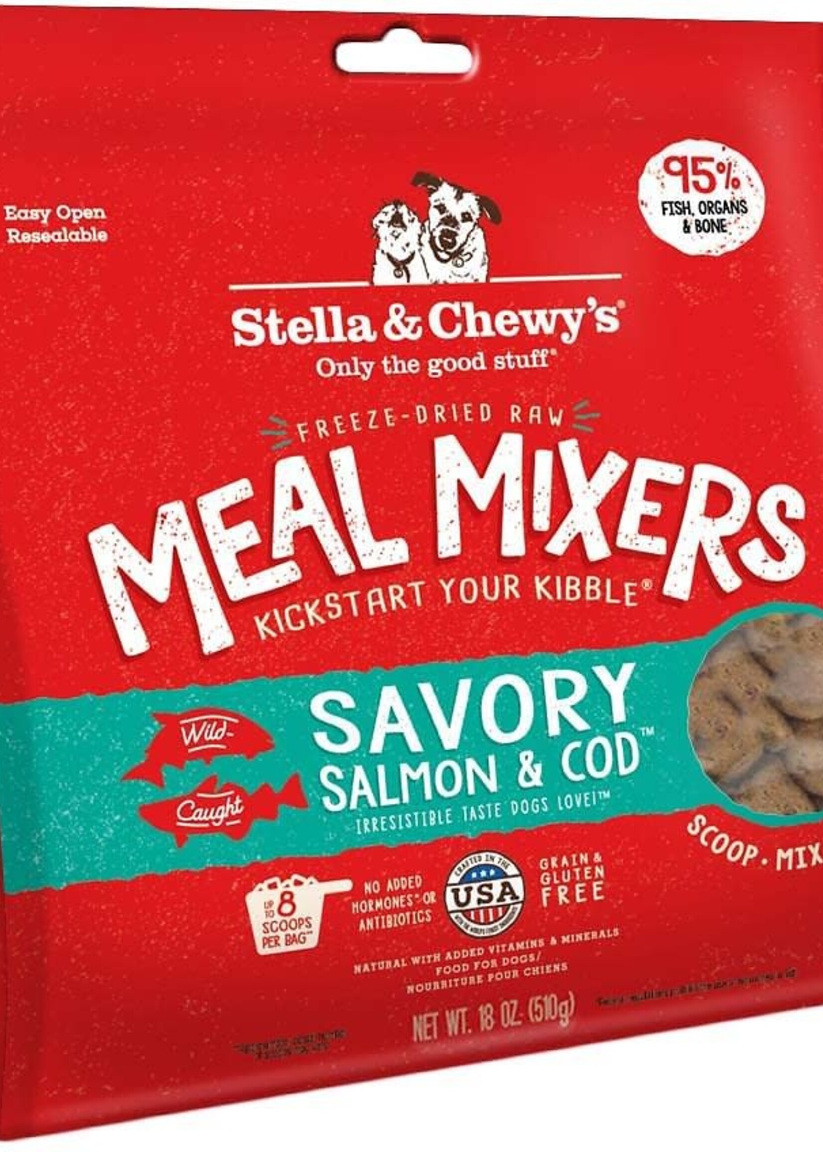 Stella & Chewy's Stella & Chewy's Meal Mixers Savory Salmon & Cod Raw Freeze-Dried Dog Food