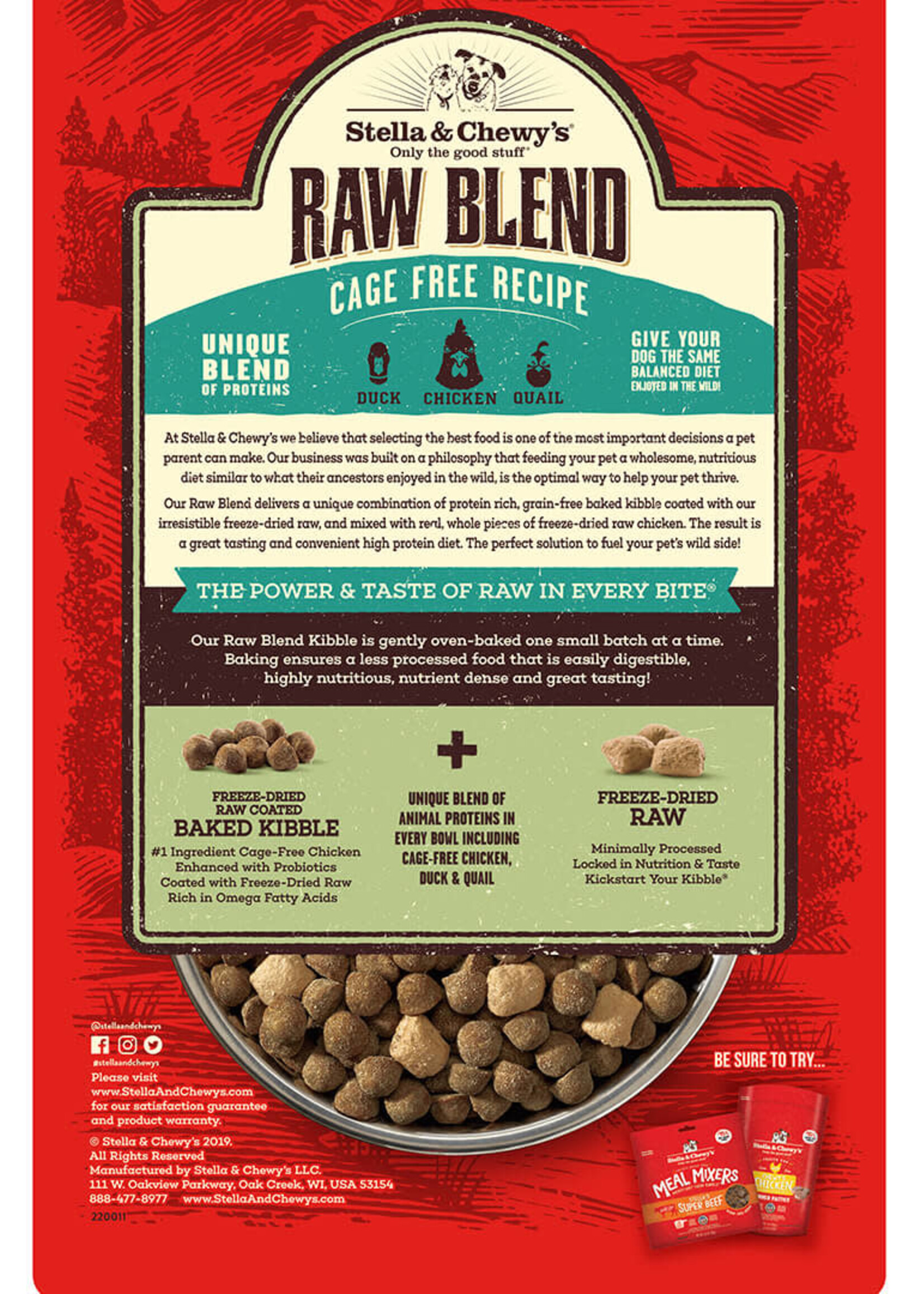 Stella & Chewy's Stella & Chewy's Raw Blend Kibble Cage-Free Recipe Dry Dog Food