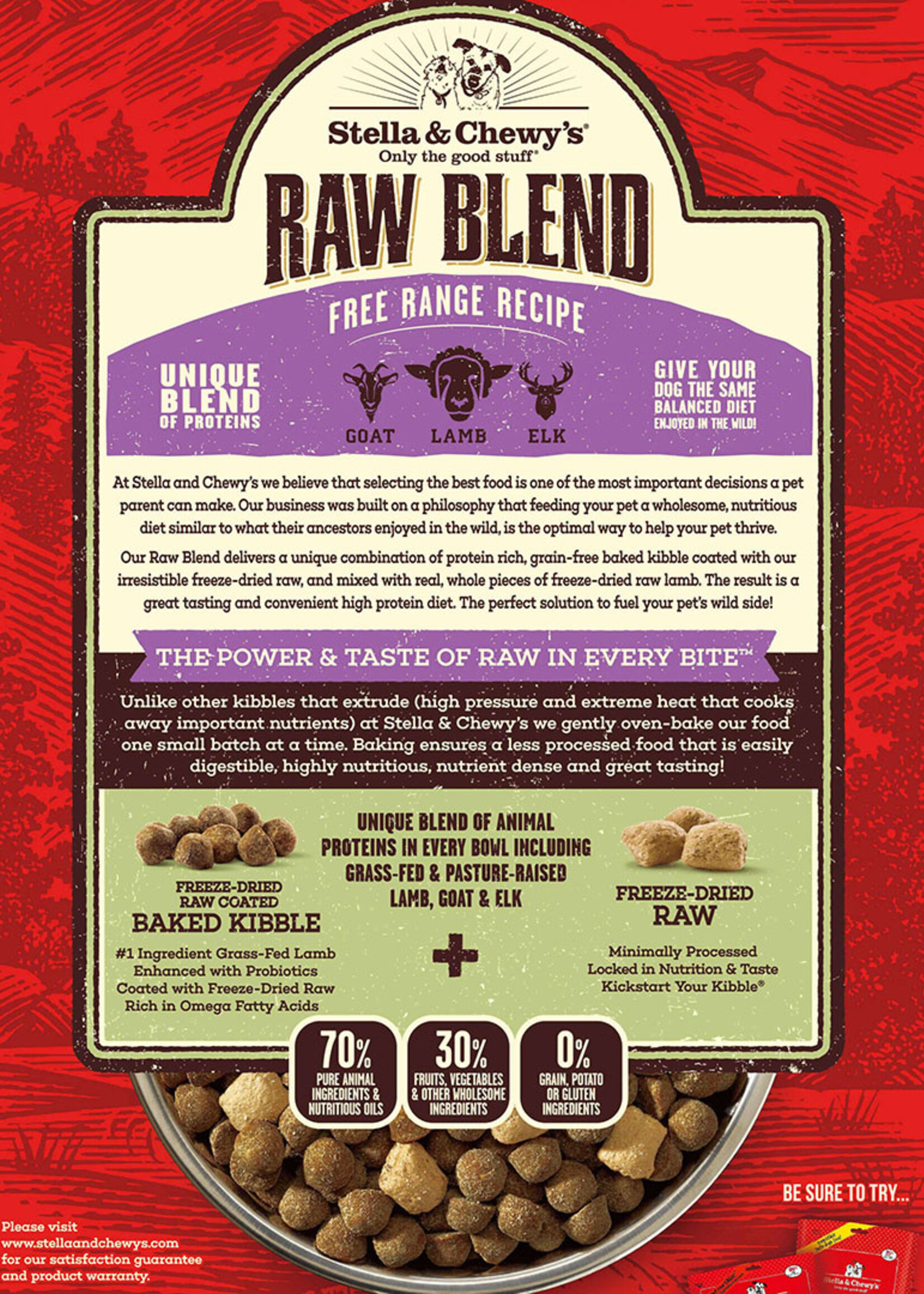 Stella & Chewy's Stella & Chewy's Raw Blend Kibble Free Range Recipe Dry Dog Food