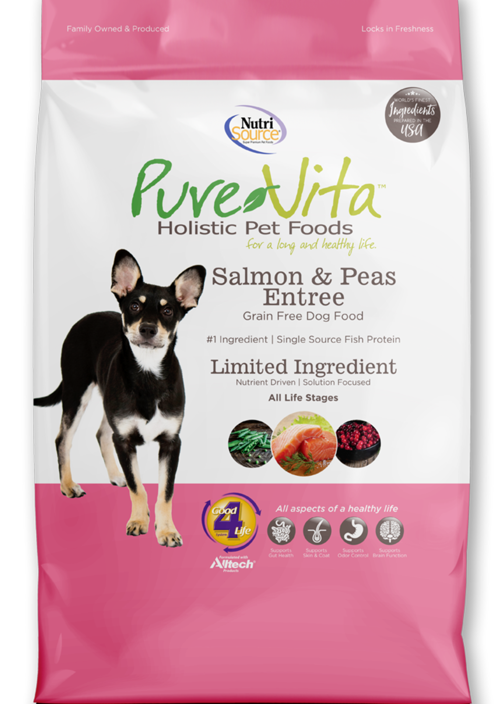 Pure Vita Pure Vita Salmon & Peas Entree Dry Dog Food