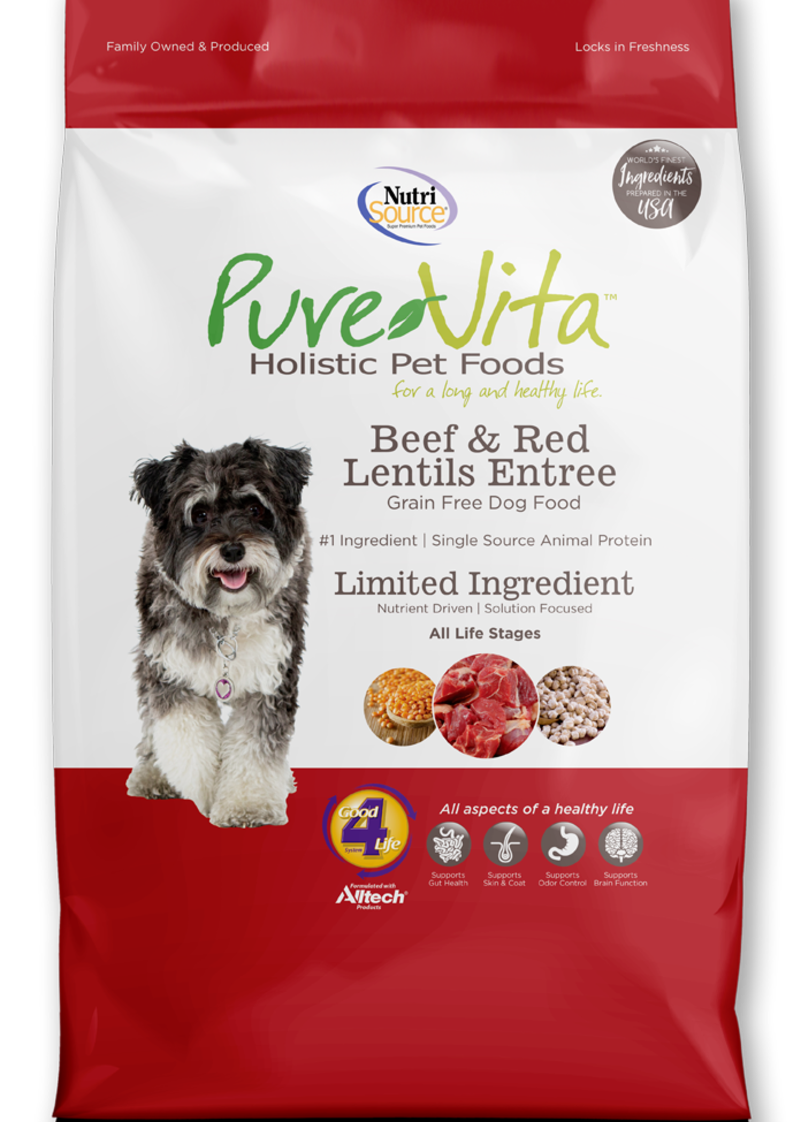 Pure Vita Pure Vita Beef & Red Lentils Entree Dry Dog Food