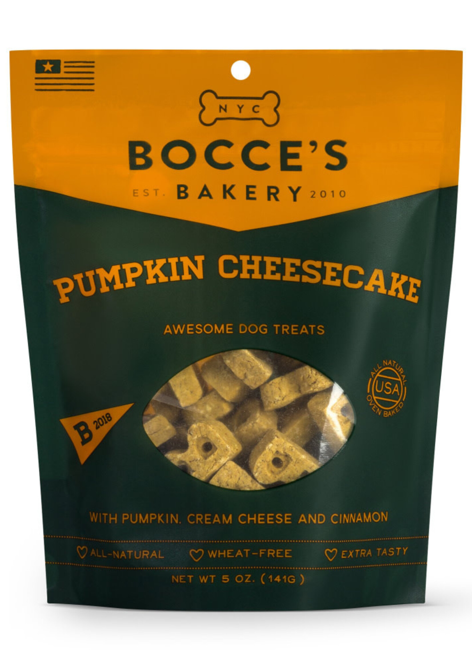 Bocce's Bakery Bocce's Bakery Pumpkin Cheesecake Dog Biscuits Treats 5-oz
