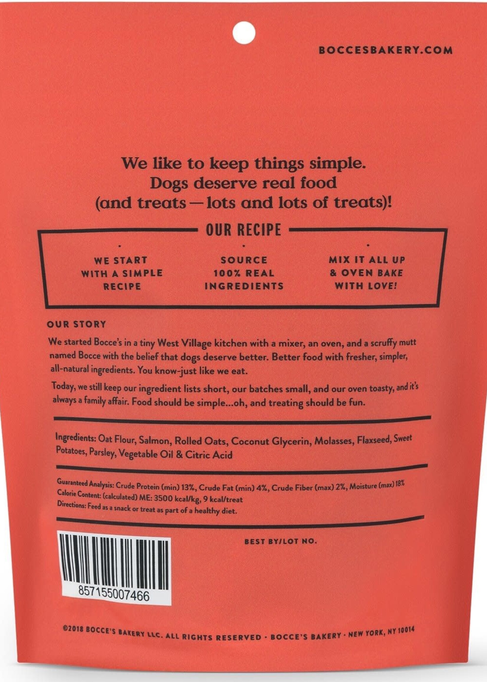 Bocce's Bakery Bocce's Bakery Salmon Recipe Dog Soft & Chewy Treats 6-oz