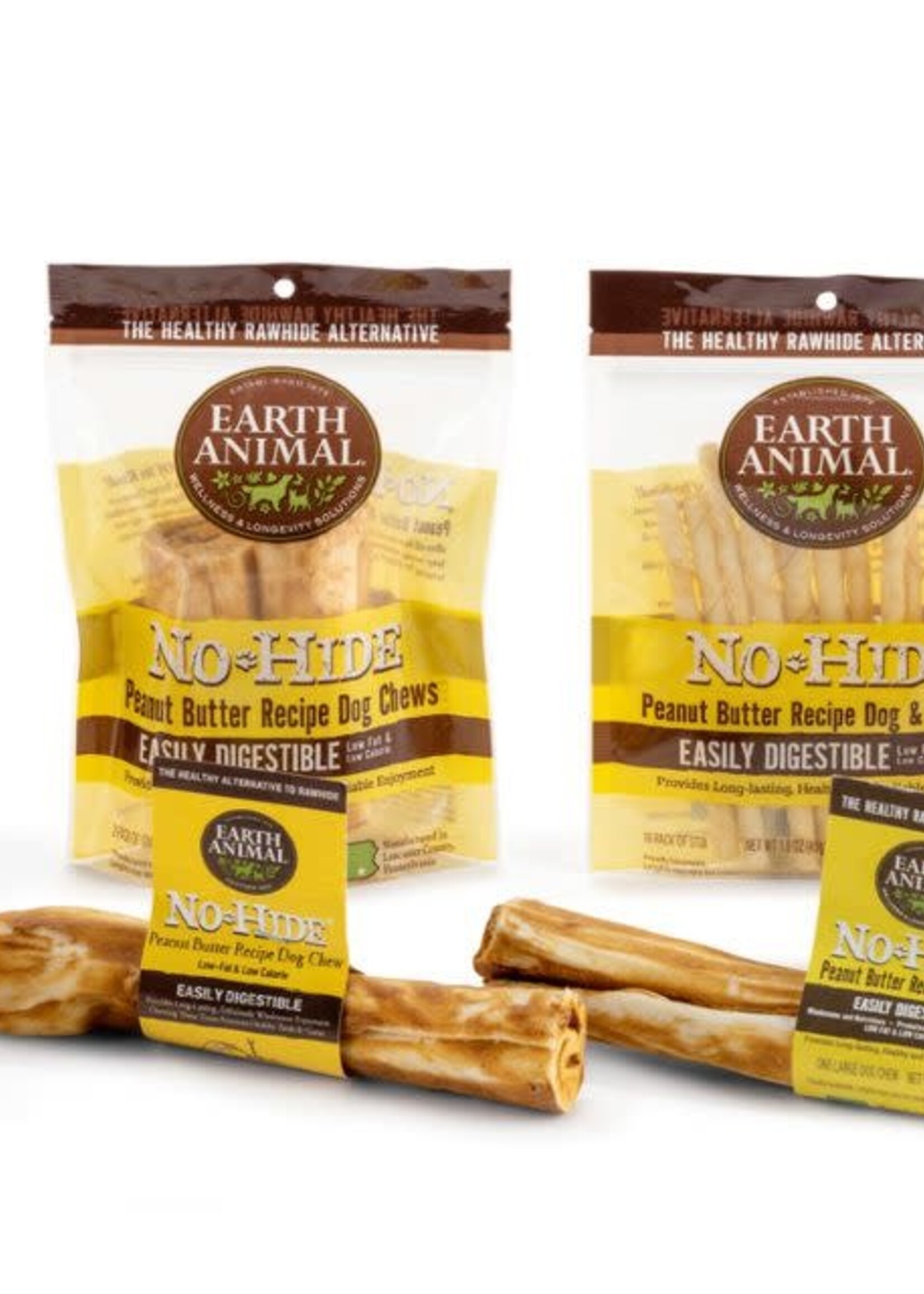 Earth Animal Earth Animal No-Hide Peanut Butter Chew Large Dog Treats