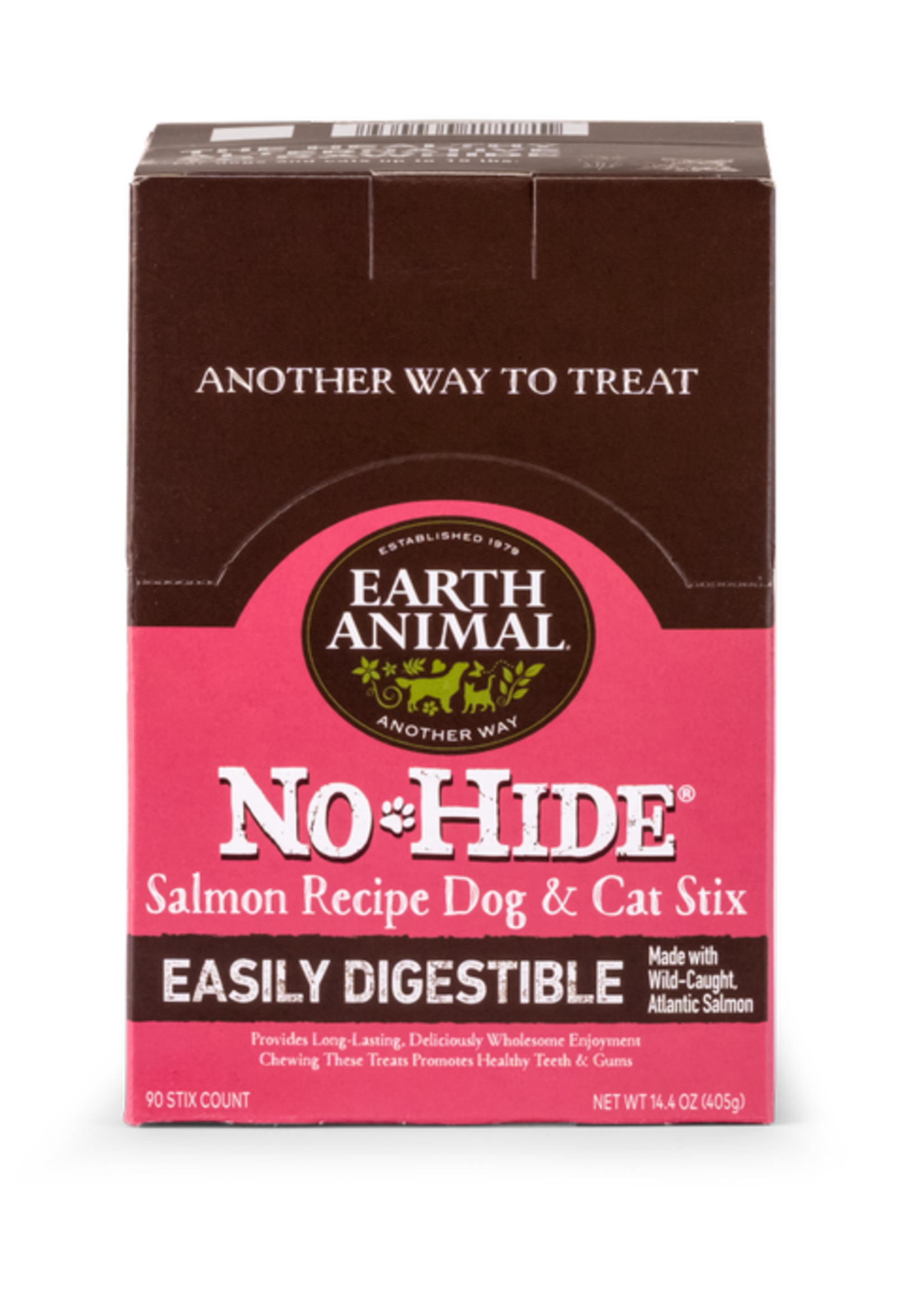 Earth Animal Earth Animal No-Hide Salmon Chew Stix Single Dog & Cat Treats