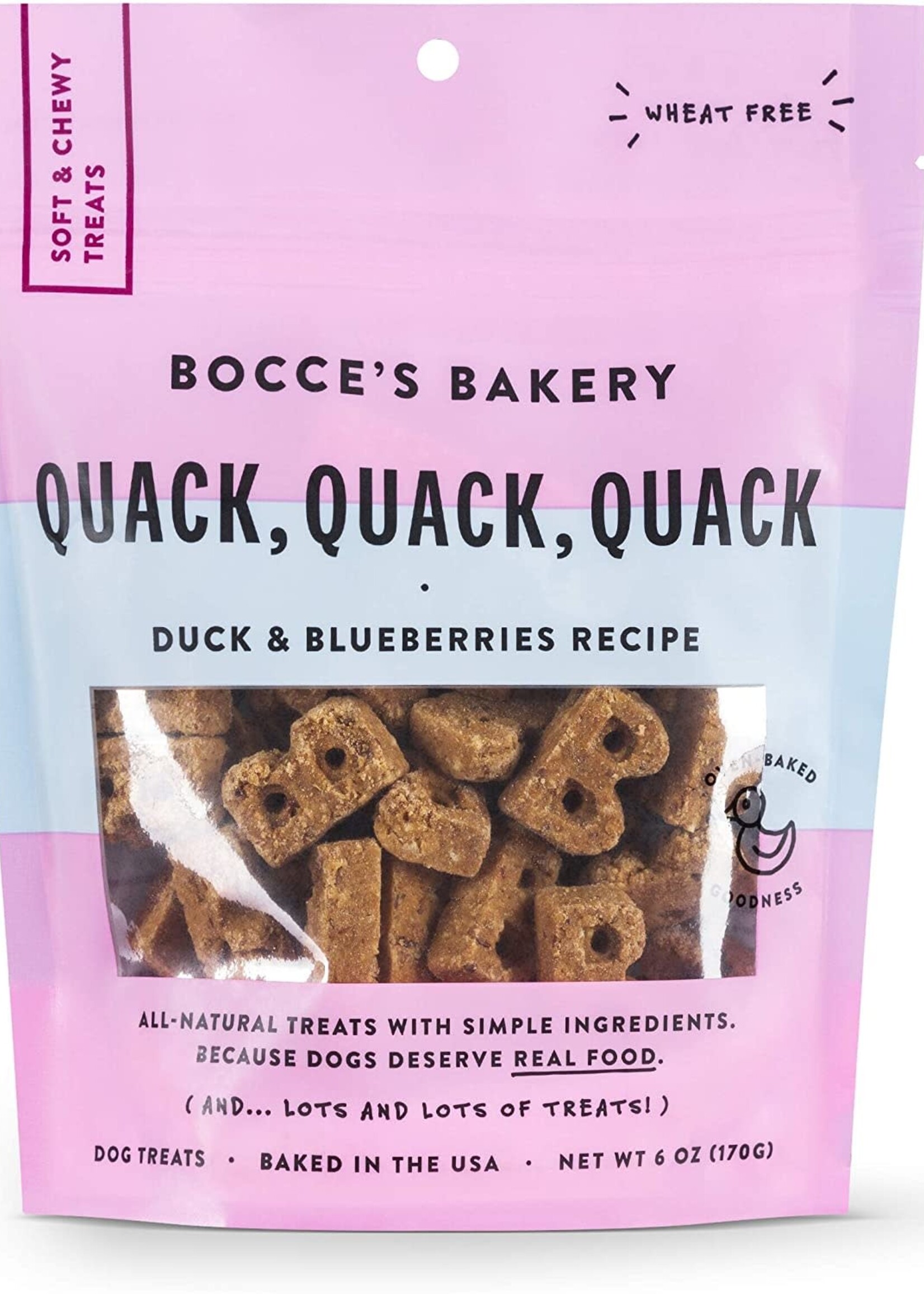 Bocce's Bakery Bocce's Bakery Quack, Quack, Quack Dog Soft & Chewy Treats 6-oz
