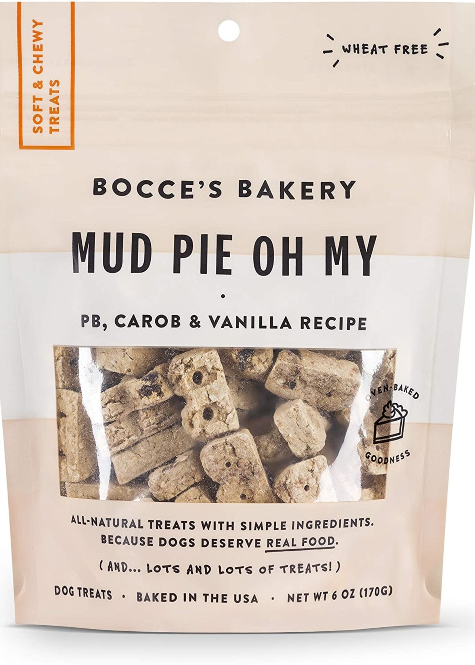 Bocce's Bakery Bocce's Bakery Mud Pie Oh My Dog Soft & Chewy Treats 6-oz