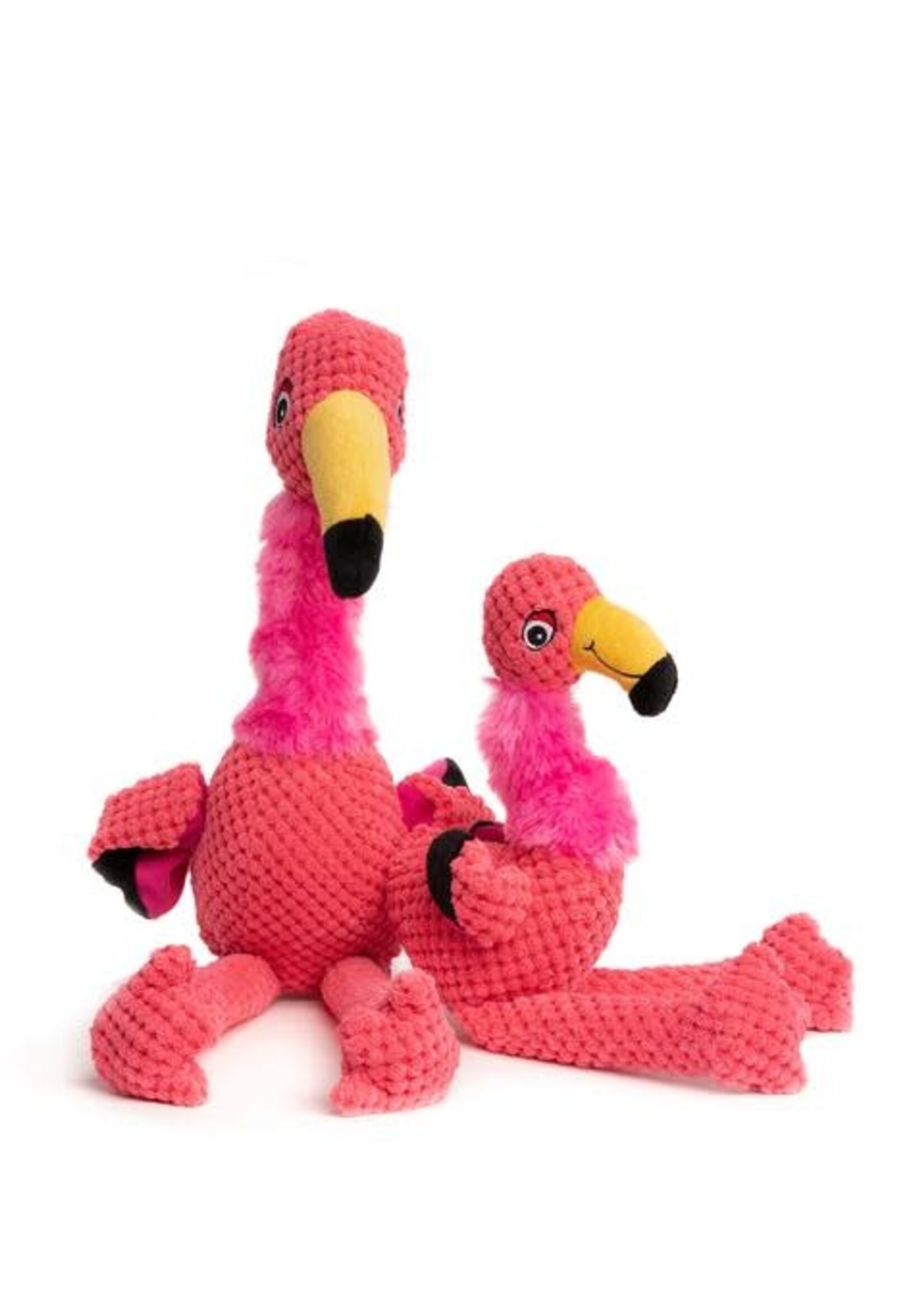 Fabdog Fabdog Floppy Flamingo Plush Dog Toy