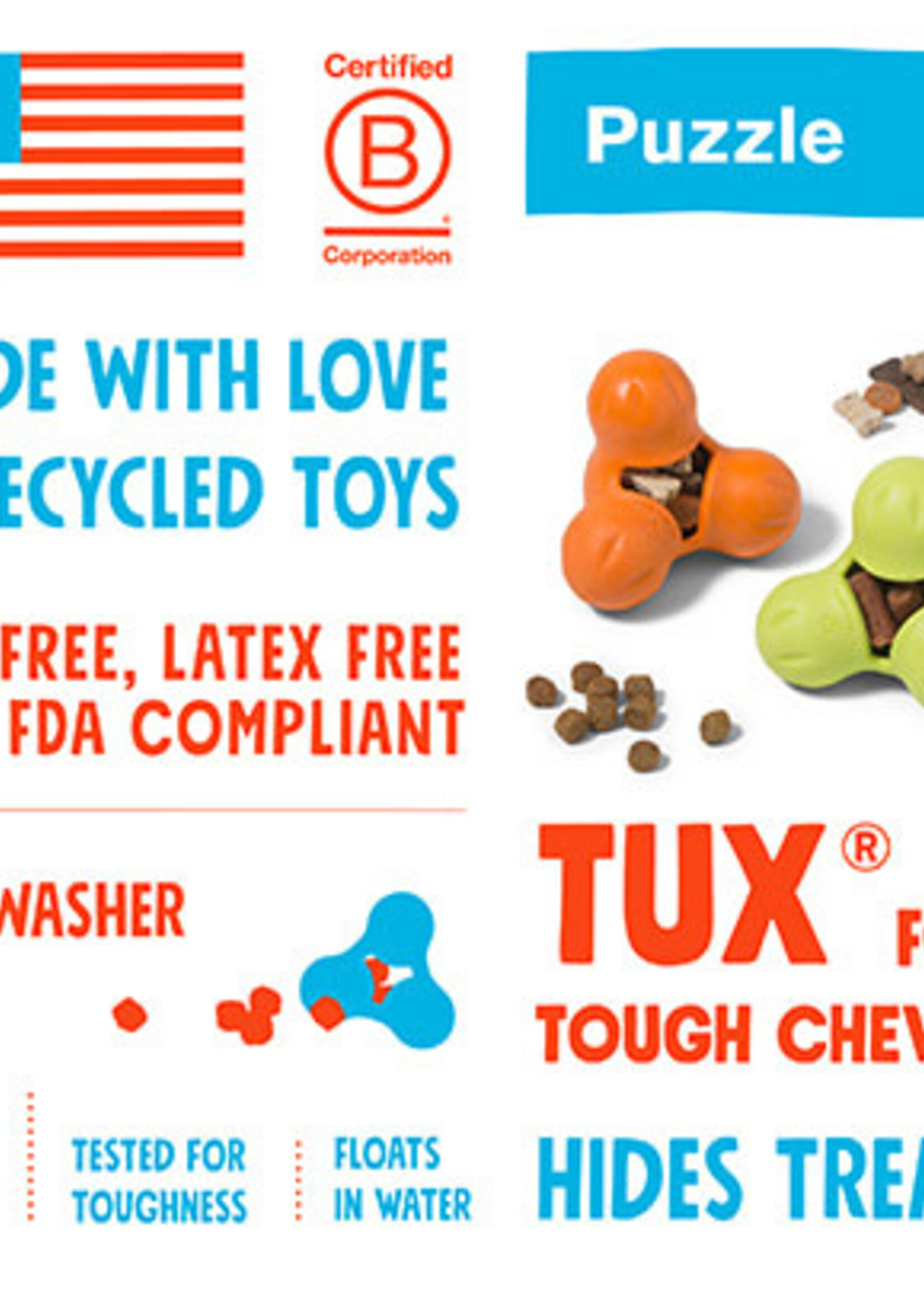 West Paw West Paw Tux Treat Dog Toy