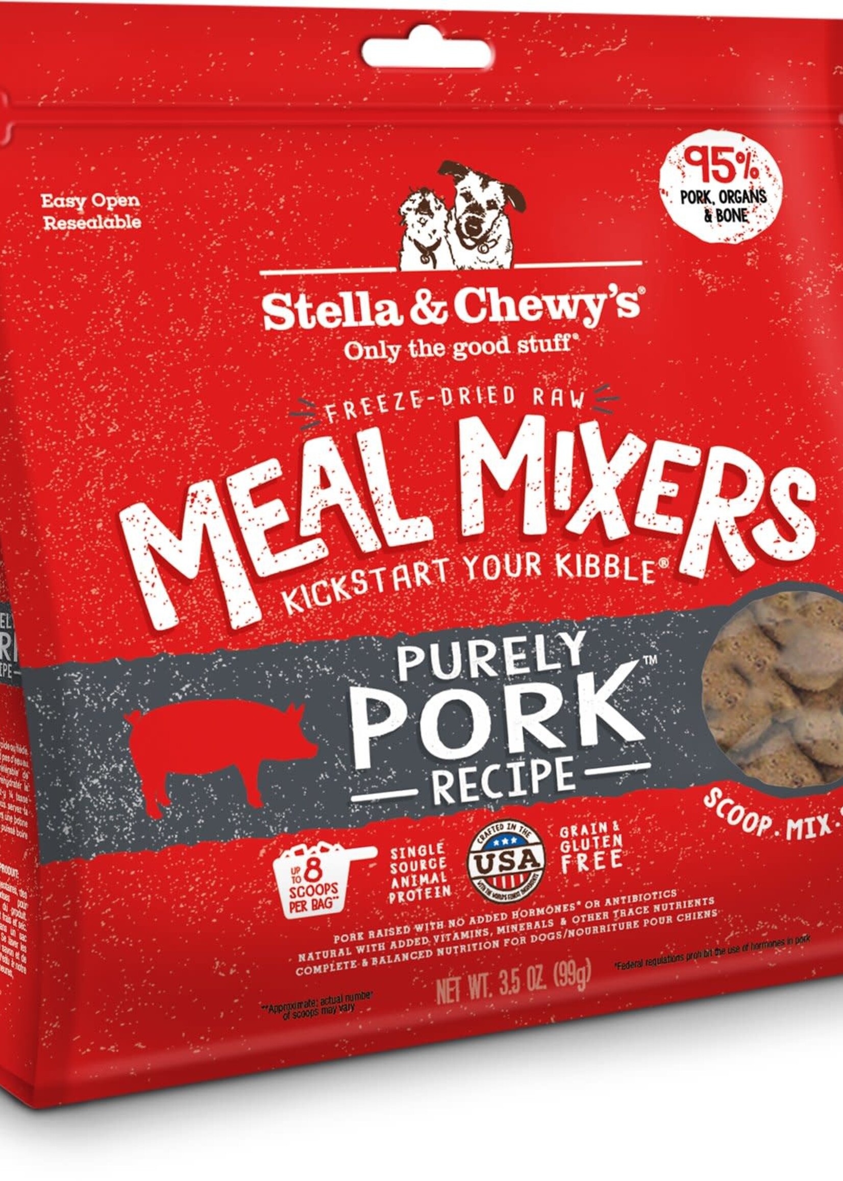 Stella & Chewy's Stella & Chewy's Meal Mixers Purely Pork Raw Freeze-Dried Dog Food