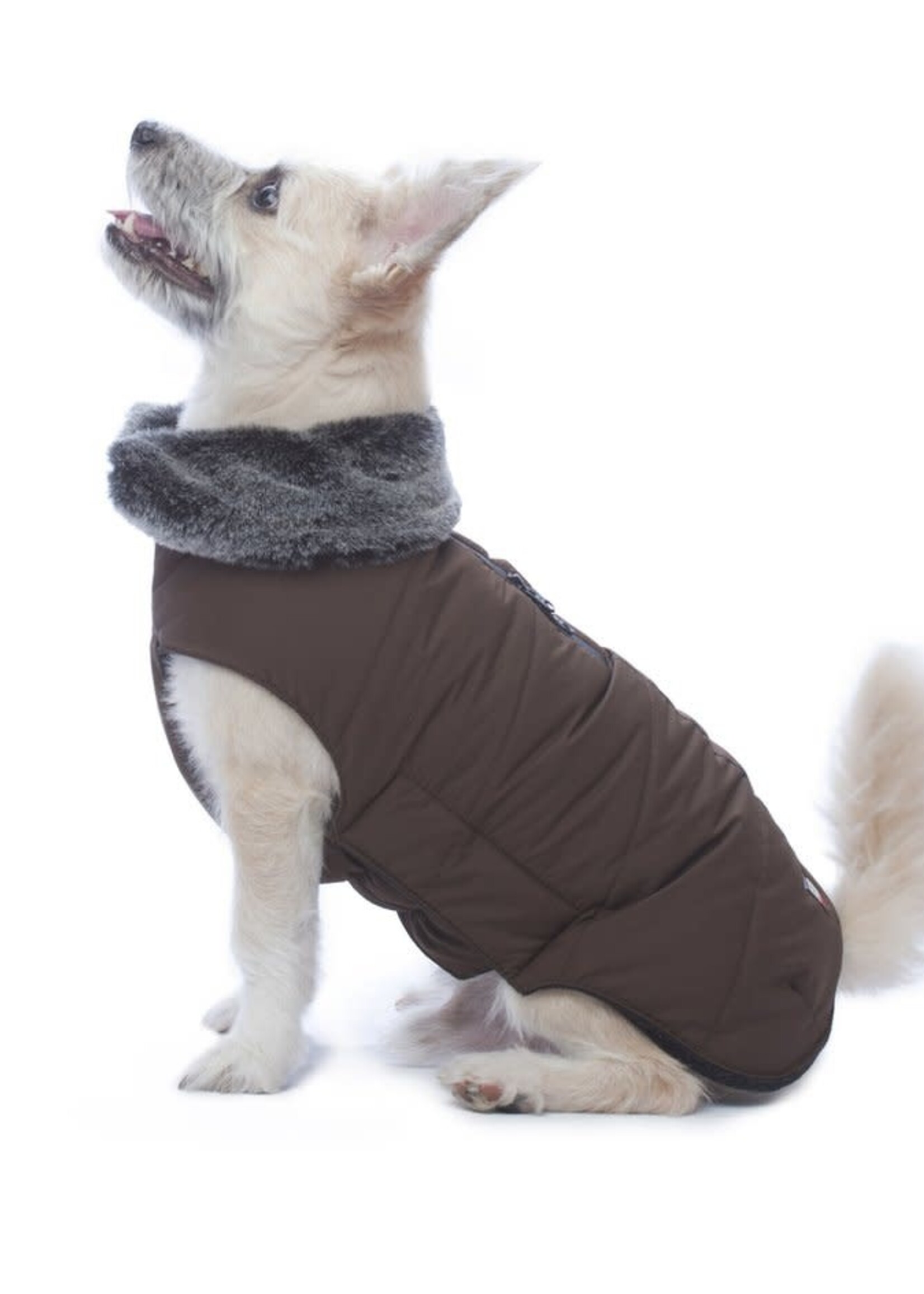 D.GS Pet Products Dog Gone Smart Brown Tamarack Dog Jacket