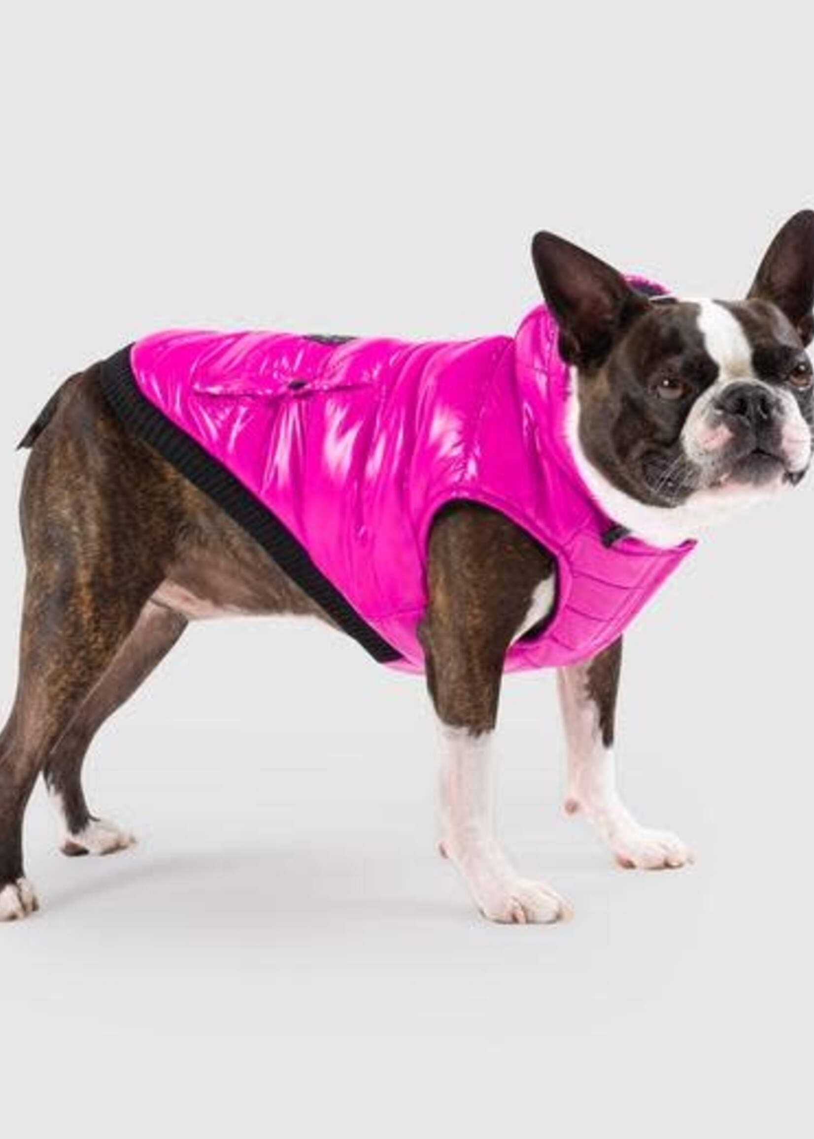 Canada Pooch Canada Pooch Pink Shiny Puffer Vest Dog Jacket