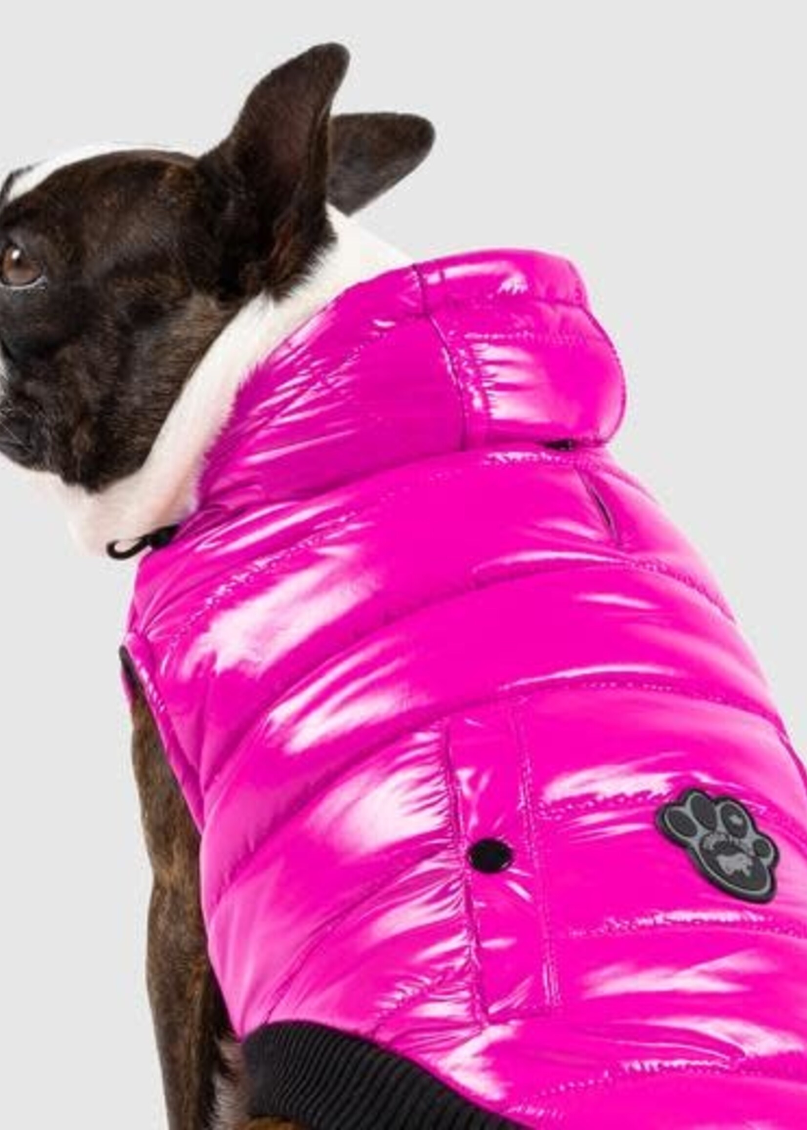 Canada Pooch Canada Pooch Pink Shiny Puffer Vest Dog Jacket