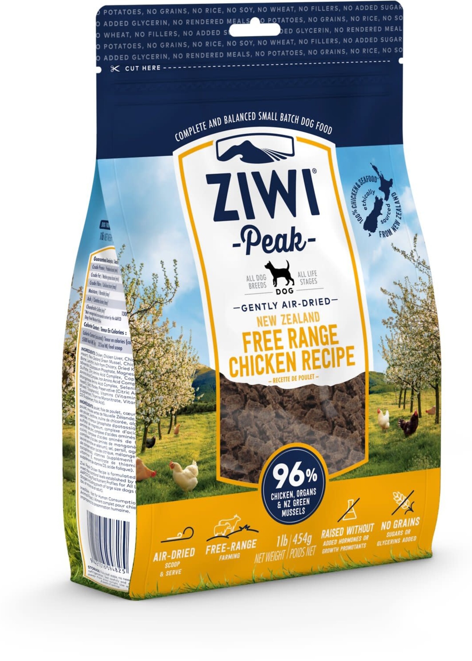 Ziwi Peak Ziwi Peak Air-Dried Chicken Recipe Dog Food 16-oz