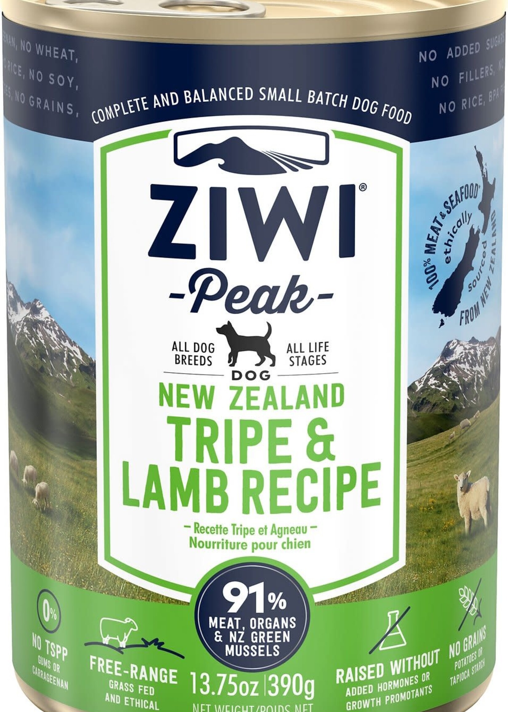 Ziwi Peak Ziwi Peak Tripe & Lamb Recipe Canned Wet Dog Food 13.75-oz