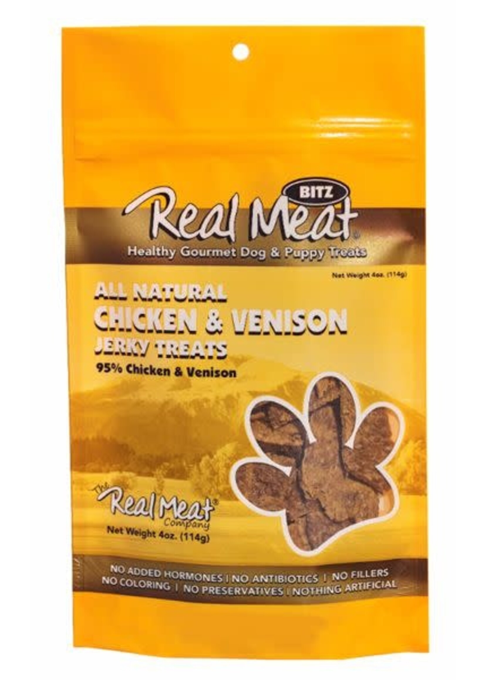 The Real Meat Company Real Meat Chicken & Venison Dog Jerky Treats