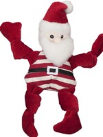 HuggleHounds HuggleHounds Striped Santa Knottie Plush Dog Toy Large
