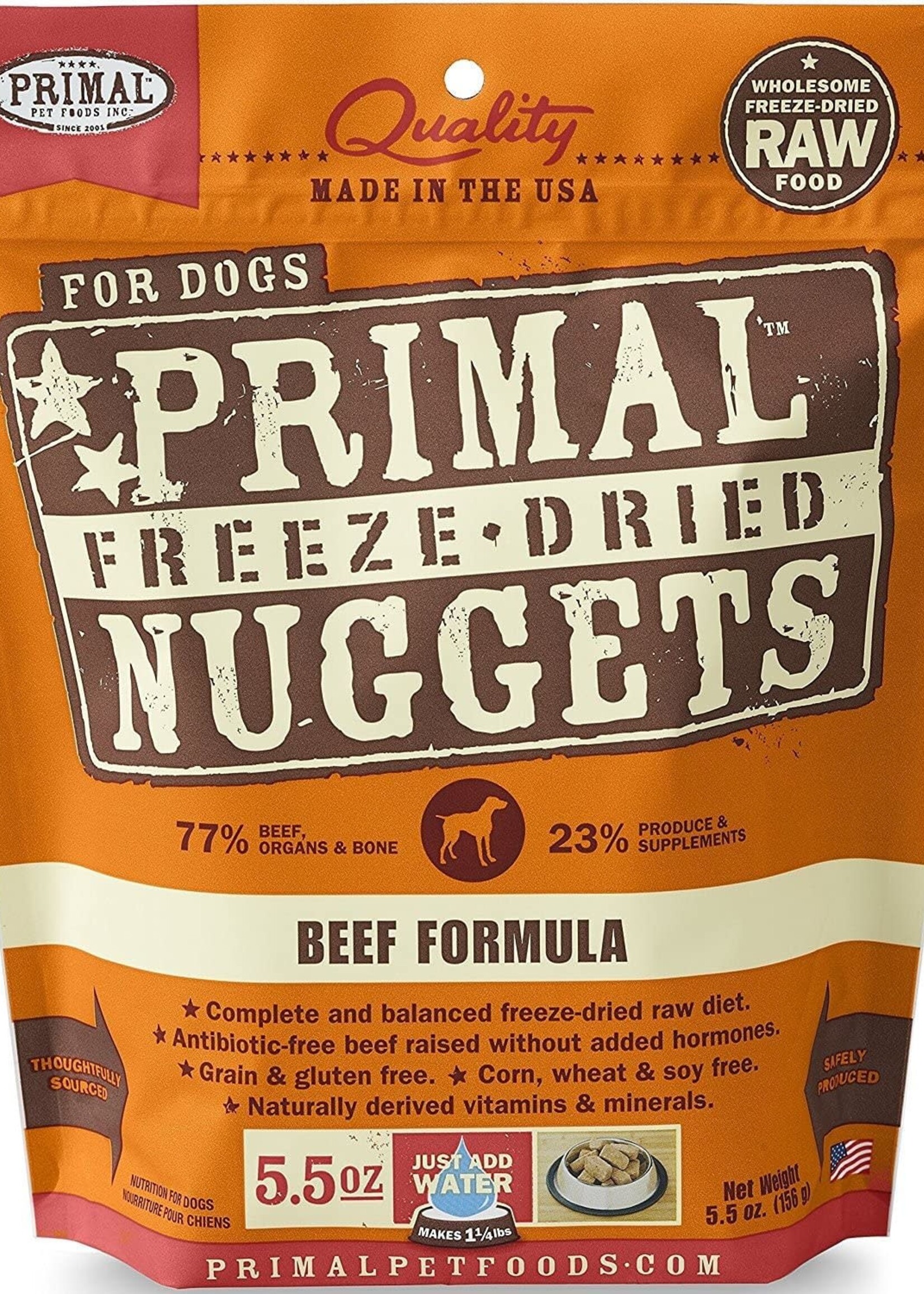 Primal Primal Freeze-Dried Nuggets Grain-Free Beef Formula Dog Food
