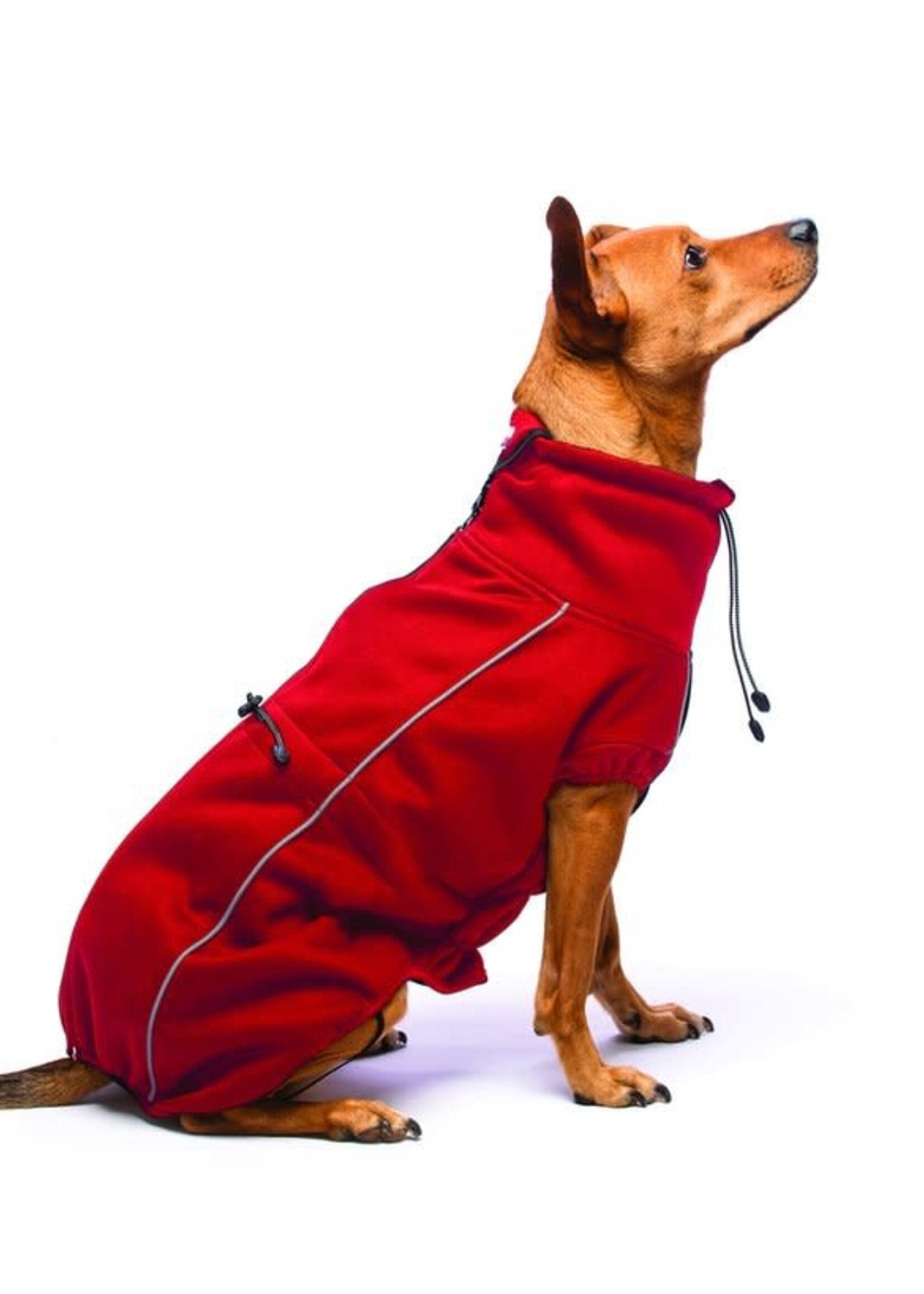 D.GS Pet Products Dog Gone Smart Red Olympia Softshell Dog Sweater