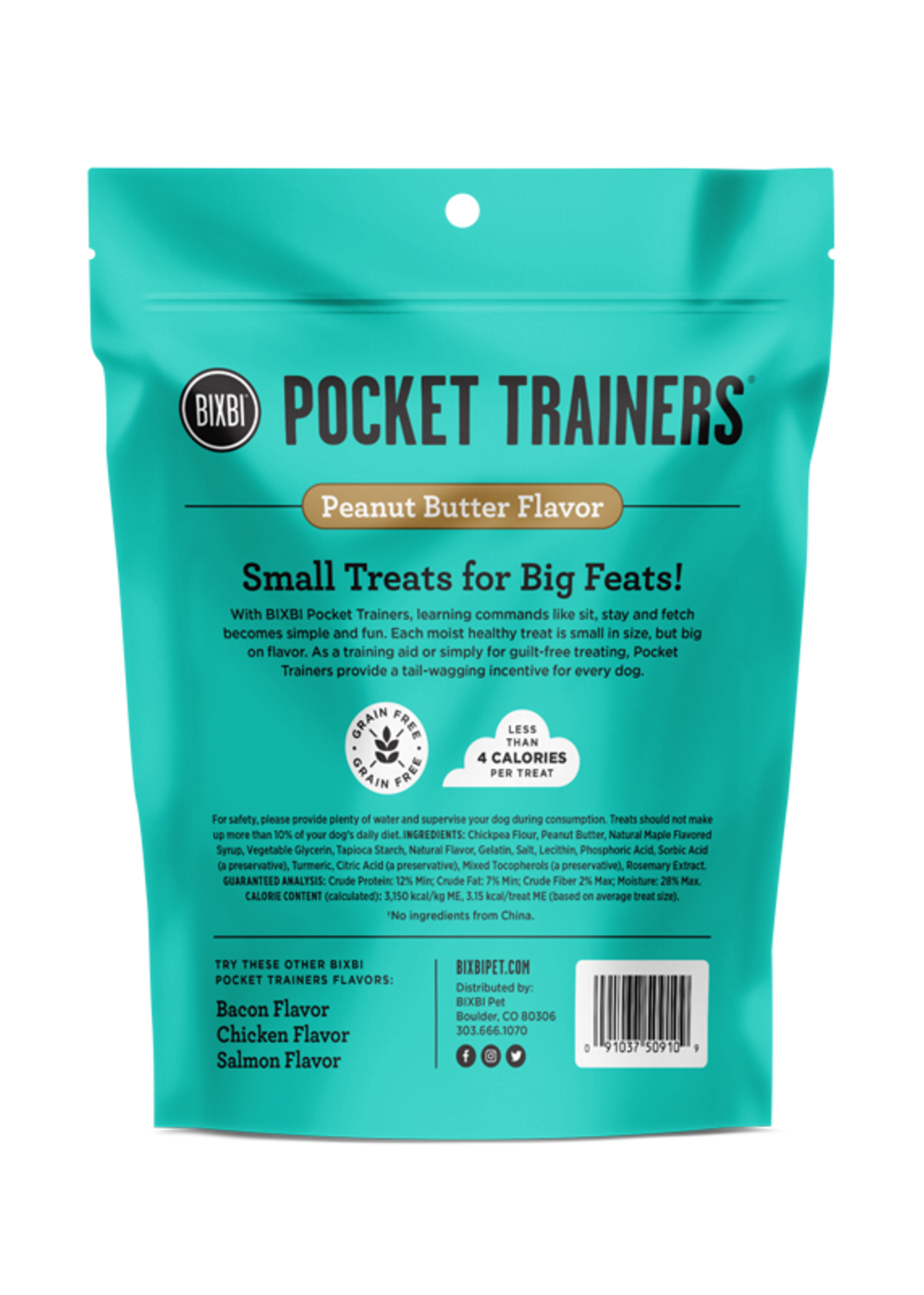 Bixbi Bixbi Pocket Trainers Peanut Butter Flavor Dog Training Treats 6-oz