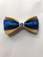 Dog Bow Ties Dog Bow Ties Hanukkah Blue Sparkle Dog Bow Tie Accessory, One-Size