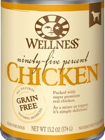 Wellness Wellness Ninety-Five Percent Chicken Mixer or Topper Wet Canned Dog Food 13.2-oz