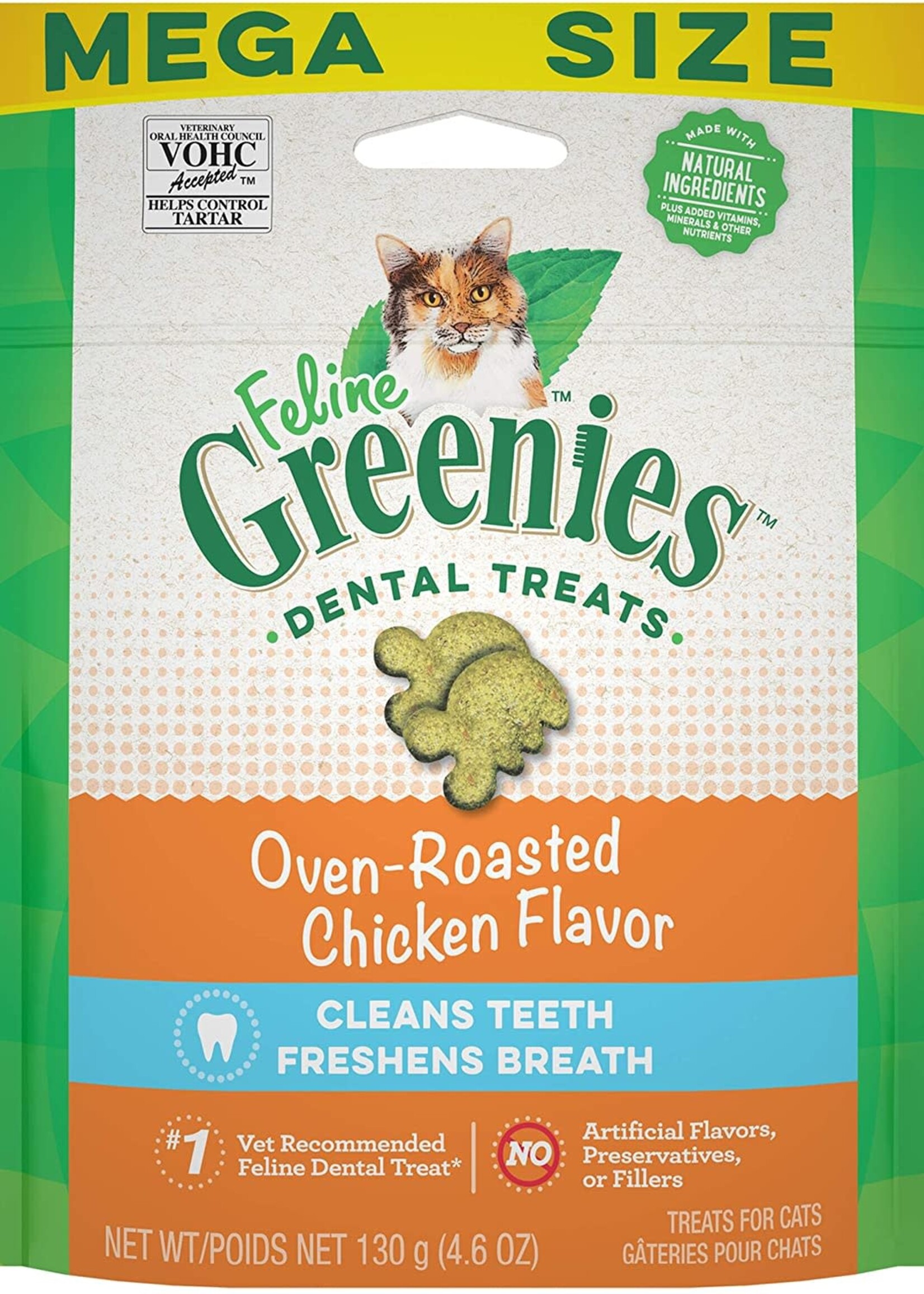 GREENIES GREENIES Feline Oven-Roasted Chicken Flavor Dental Cat Treats