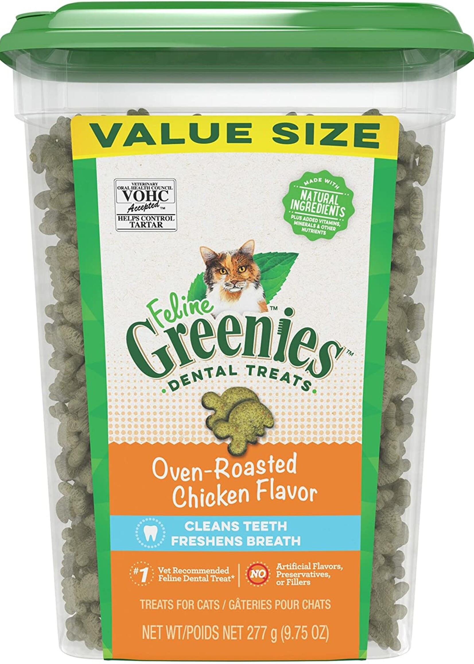 GREENIES GREENIES Feline Oven-Roasted Chicken Flavor Dental Cat Treats