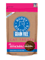 Buddy Biscuits Buddy Biscuits Grain-Free Savory Turkey & Cheddar Cat Treats 3-oz