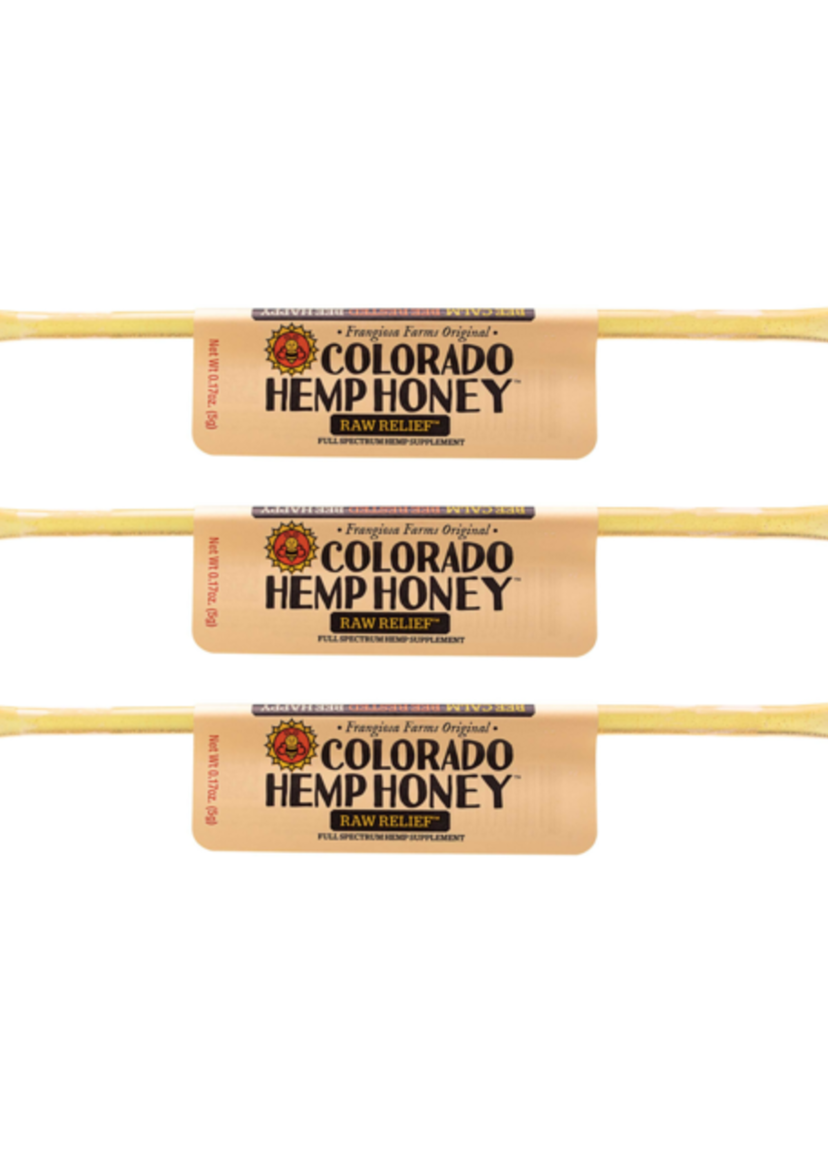 Colorado Hemp Honey Colorado Hemp Honey Raw Relief Sticks Full Spectrum Hemp Supplement
