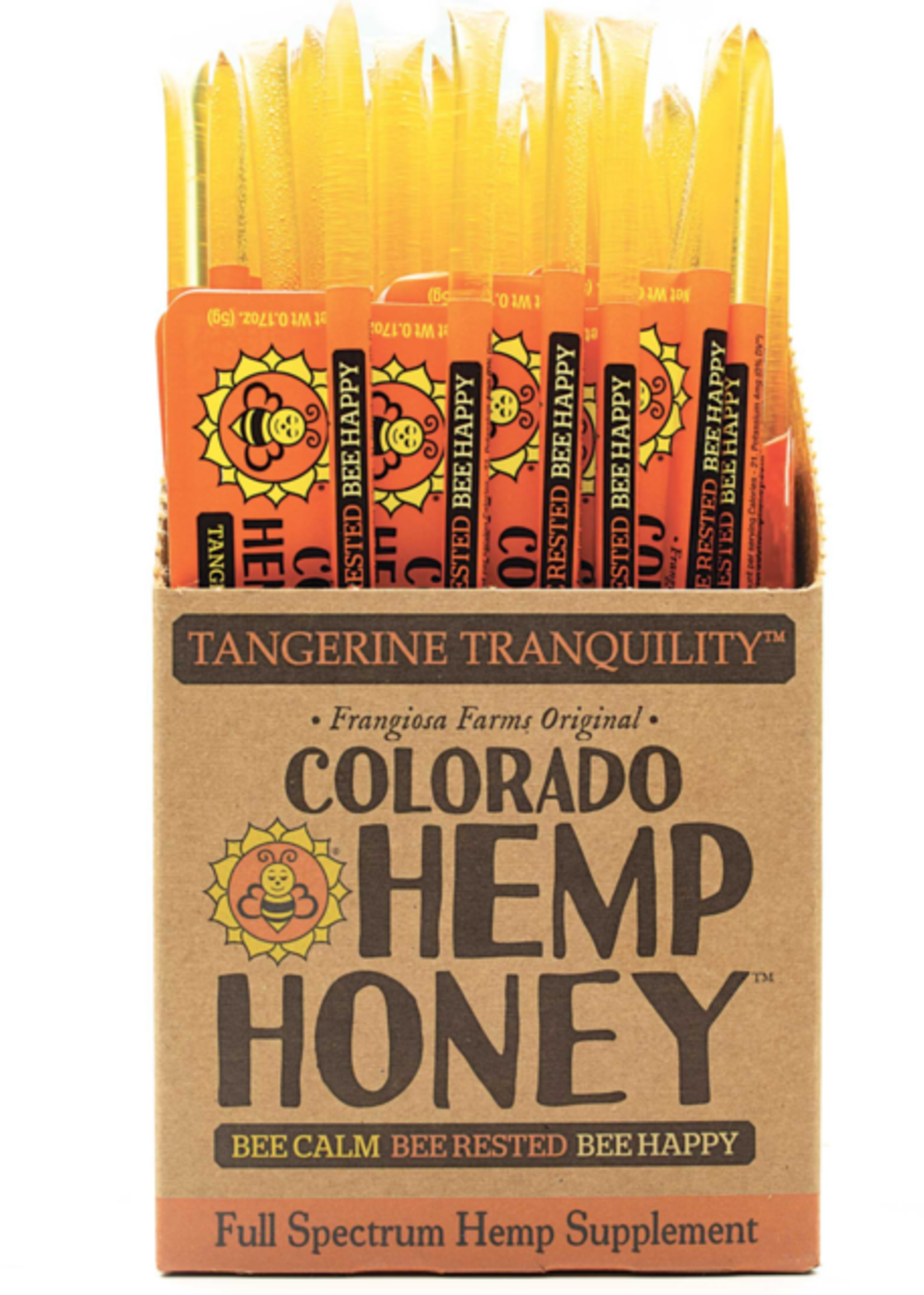 Colorado Hemp Honey Colorado Hemp Honey Tangerine Tranquility Sticks Full Spectrum Hemp Supplement