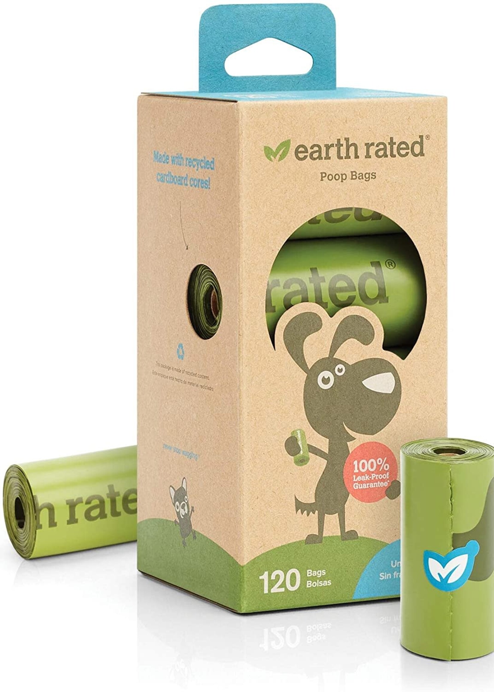 Earth Rated Earth Rated Unscented Dog Waste Bags 8-Rolls, 120-Bags