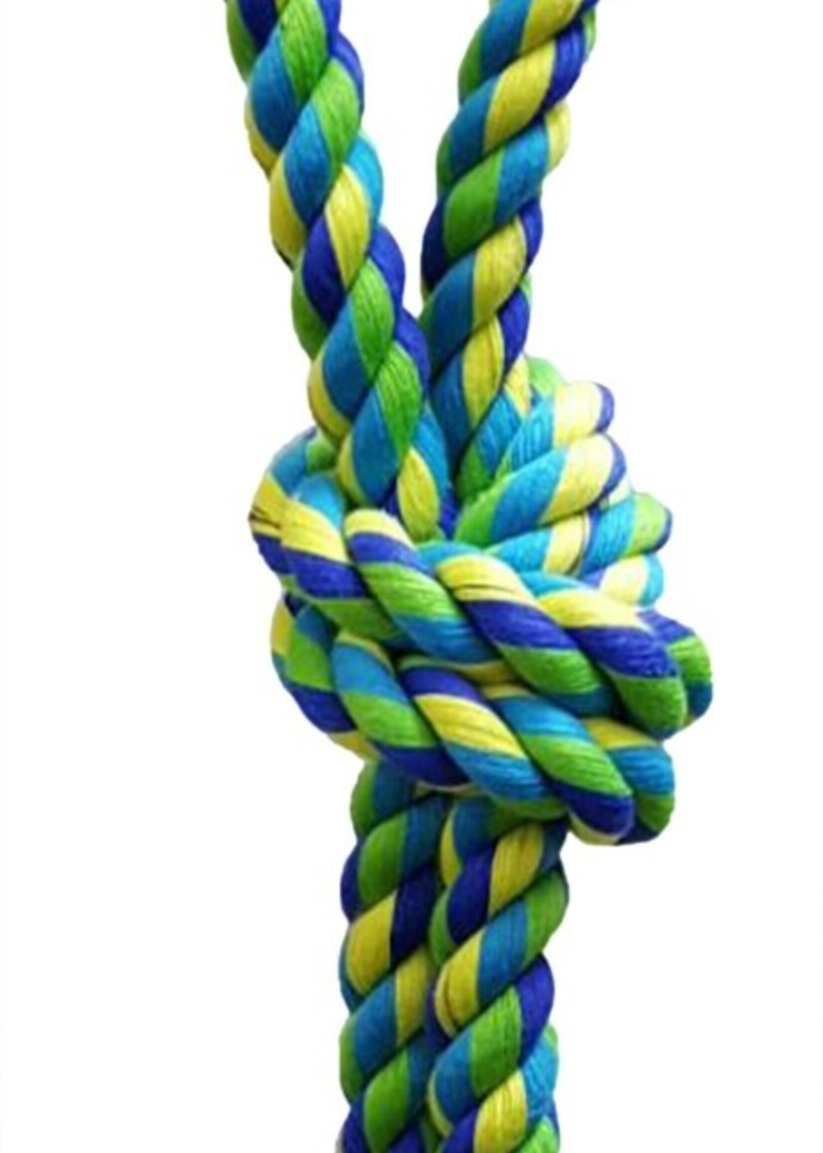 Pet Qwerks Pet Qwerks Jingle X-Tire Ball with Knotted Rope Tug 'n Toss Dog Toy