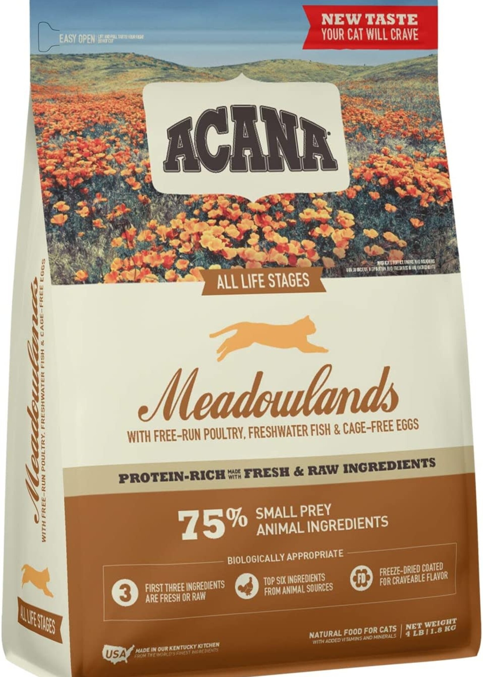 ACANA Acana Meadowlands Dry Cat Food 4-lb