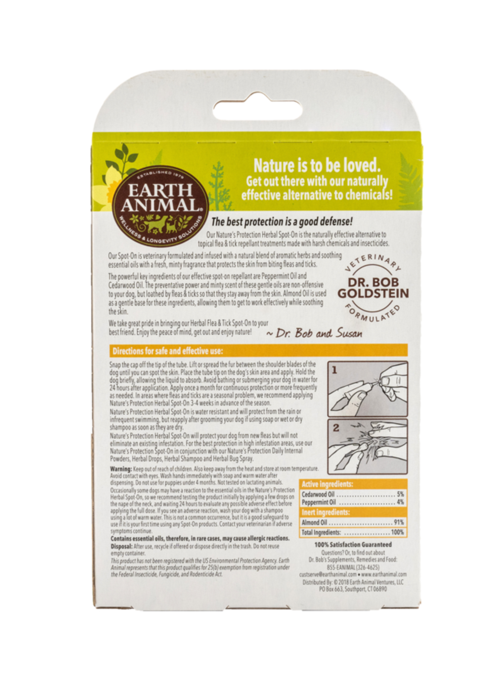 Earth Animal Earth Animal Nature's Protection Herbal Flea & Tick Spot-On for Dogs