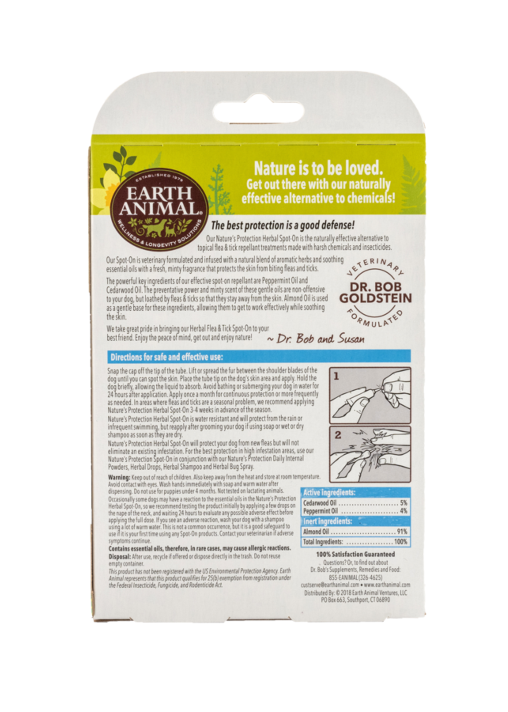 Earth Animal Earth Animal Nature's Protection Herbal Flea & Tick Spot-On for Dogs