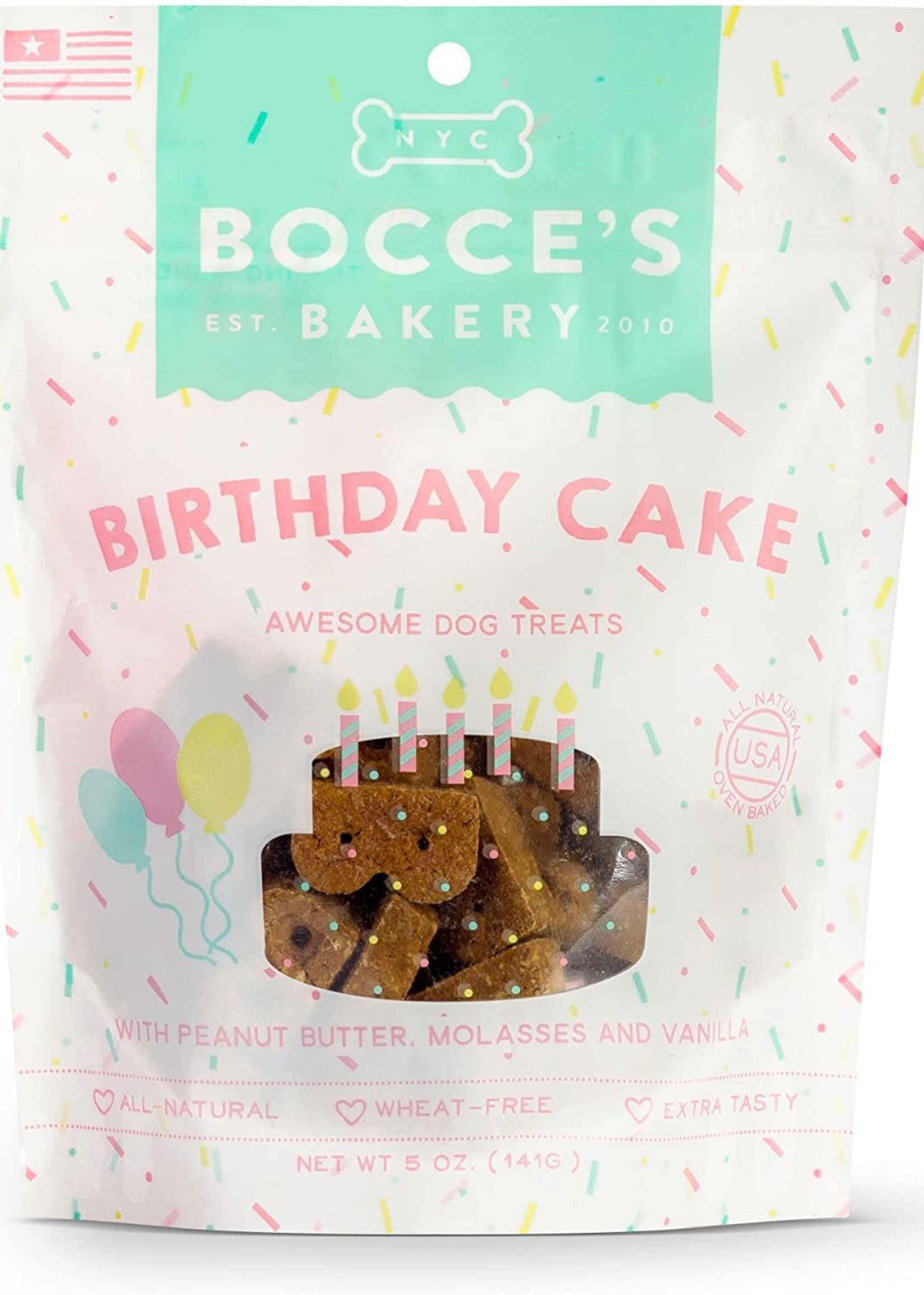 Bocce's Bakery Bocce's Bakery Birthday Cake Dog Biscuits Treats 5-oz