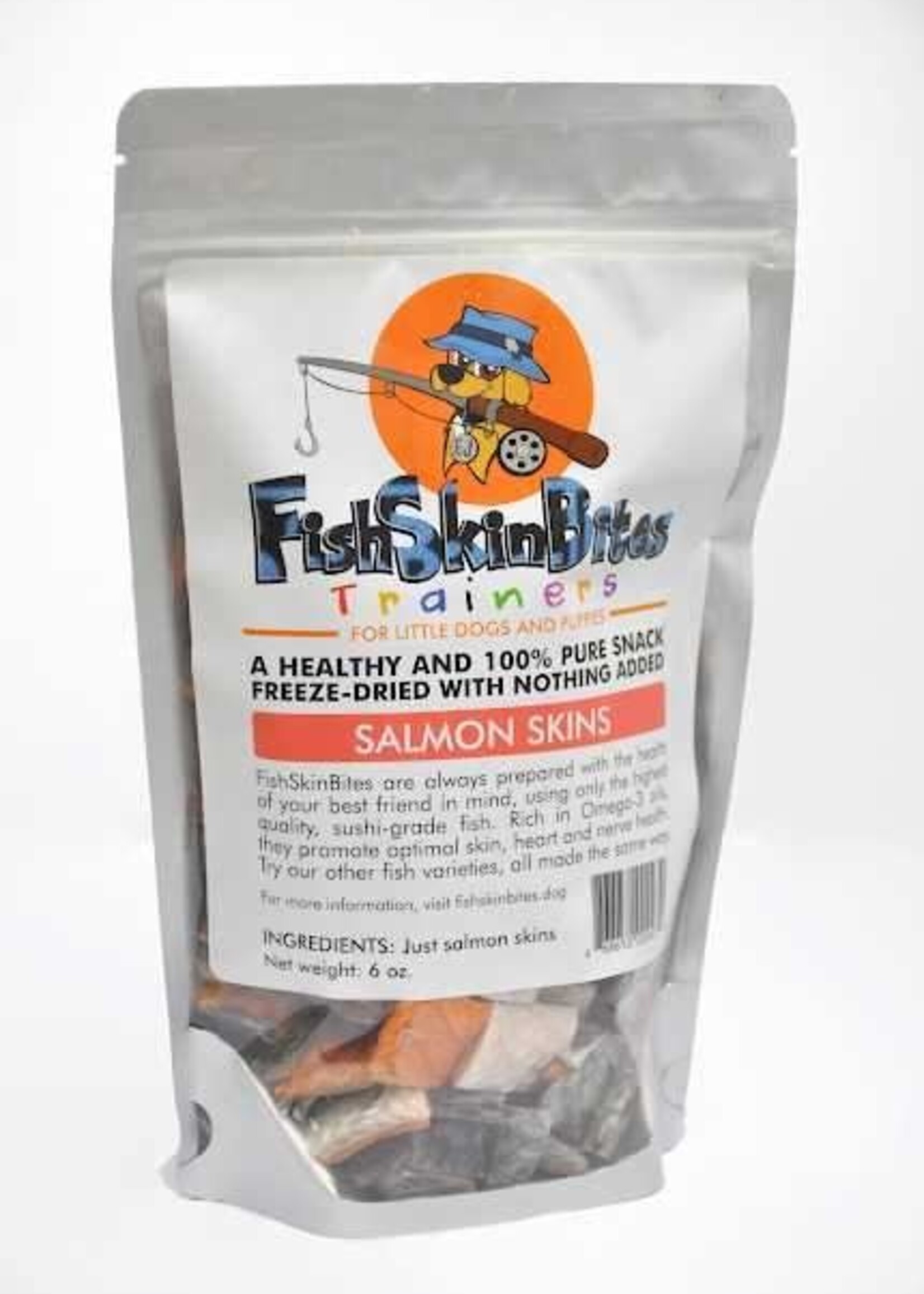 FishSkinBites FishSkinBites Trainers Salmon Skins Freeze-Dried Dog Treats 6-oz