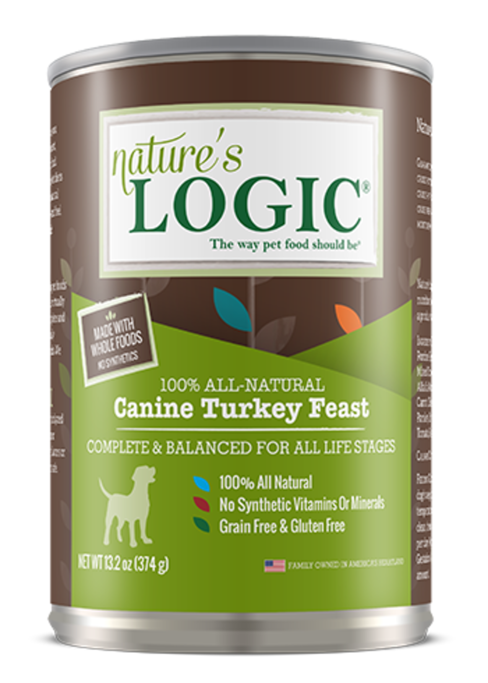 Nature's Logic Nature's Logic Canine Turkey Feast Canned Wet Dog Food 13.2-oz