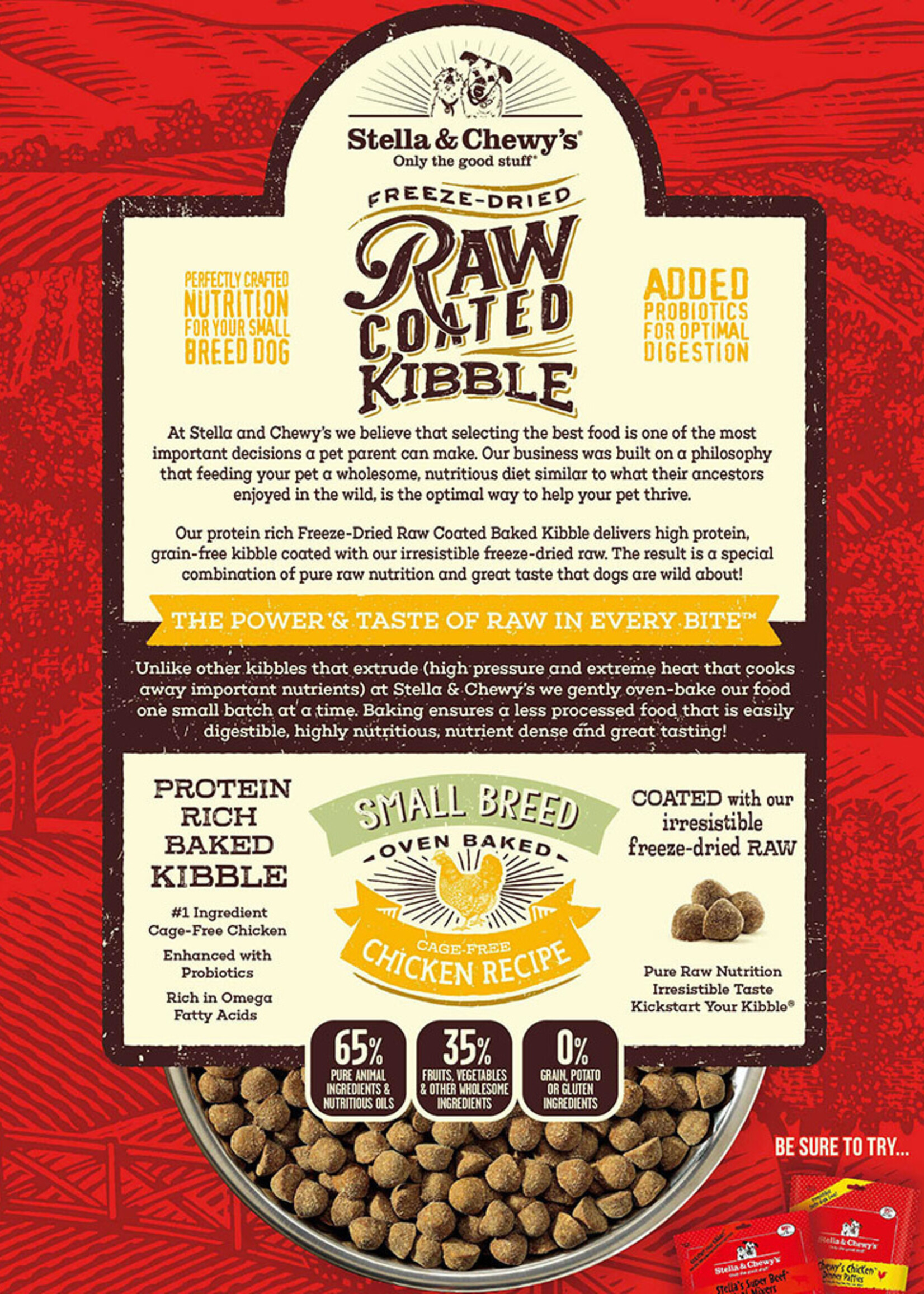 Stella & Chewy's Stella & Chewy's Raw Coated Kibble Small Breed Cage-Free Chicken Recipe Dry Dog Food